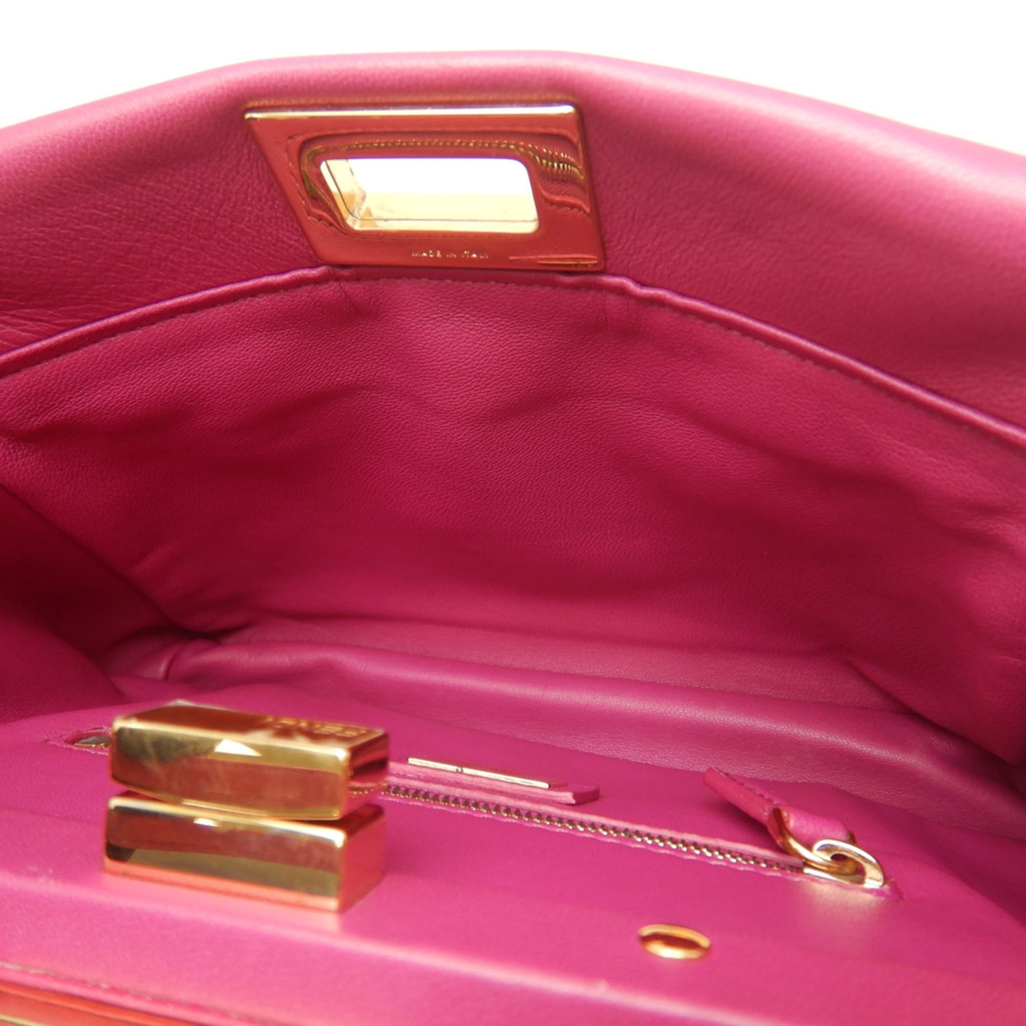Fendi Pink Leather Handbag (Pre-Owned)