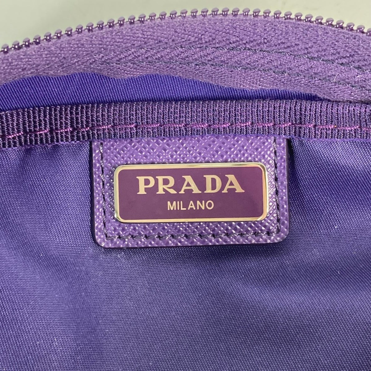 Prada Purple Nylon Pouch (Pre-Owned)