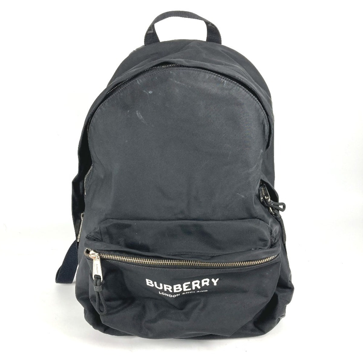 Burberry Black White Nylon Backpack (Pre-Owned)