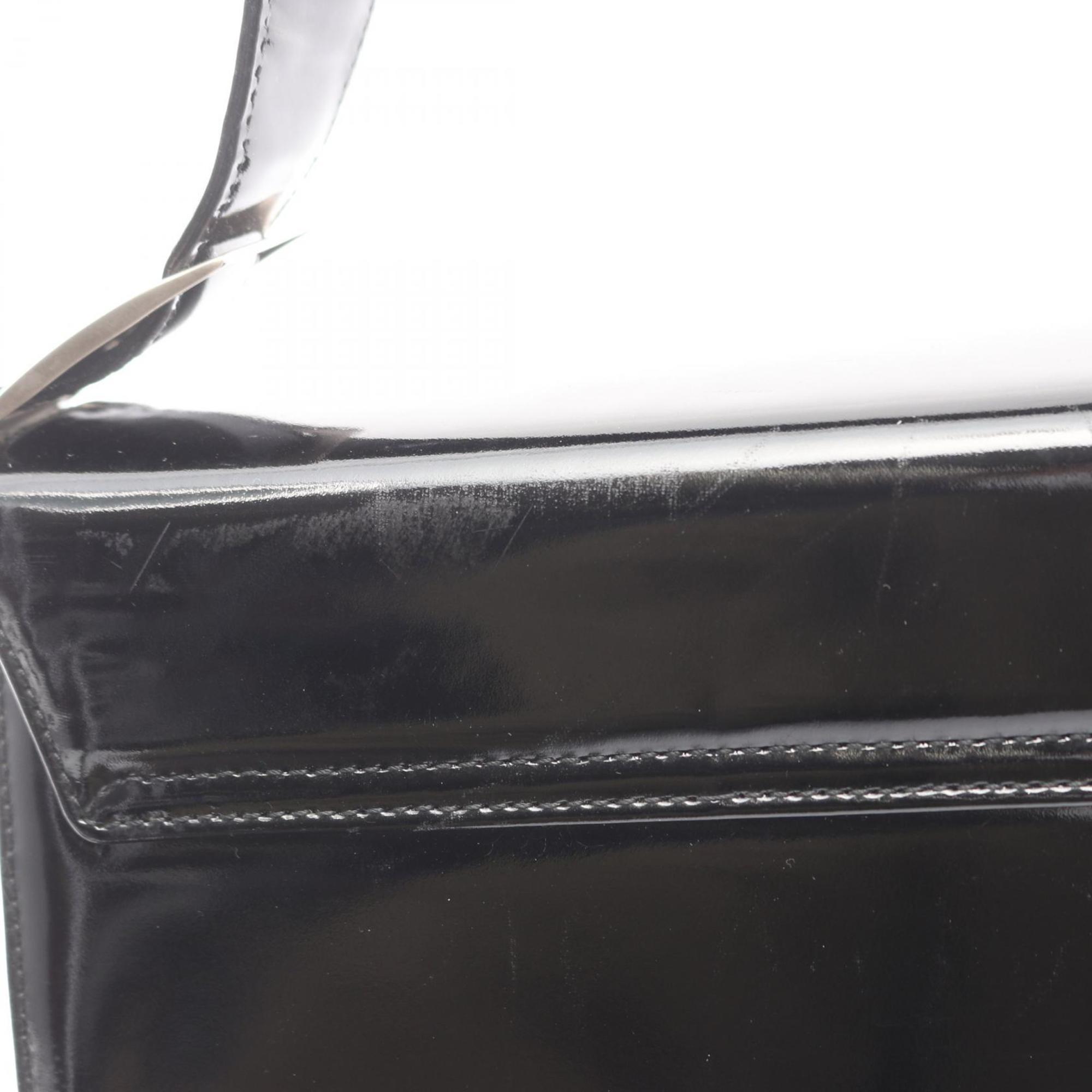 Salvatore Ferragamo Black Patent Leather Handbag (Pre-Owned)