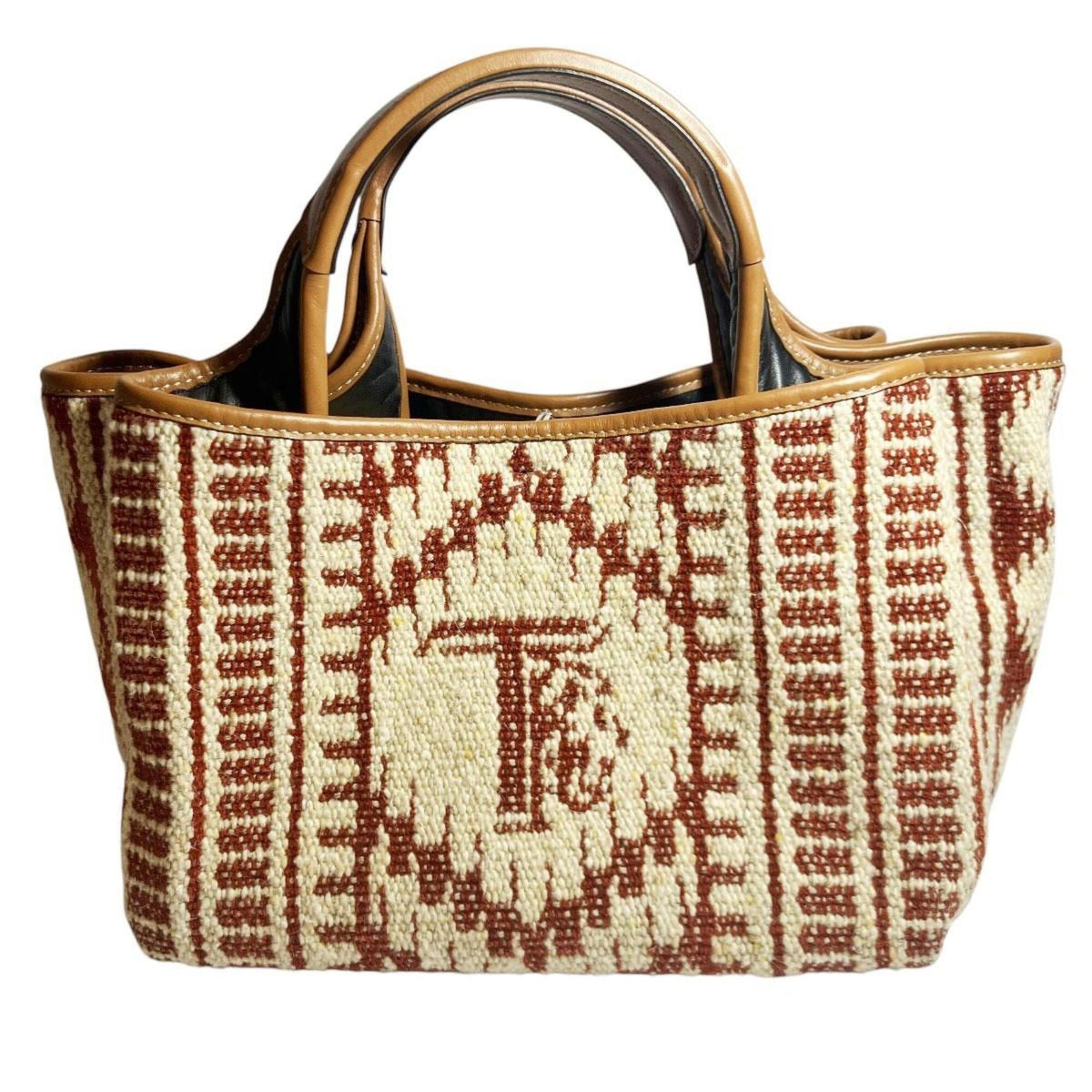 Tod's Beige Canvas Leather Handbag (Pre-Owned)