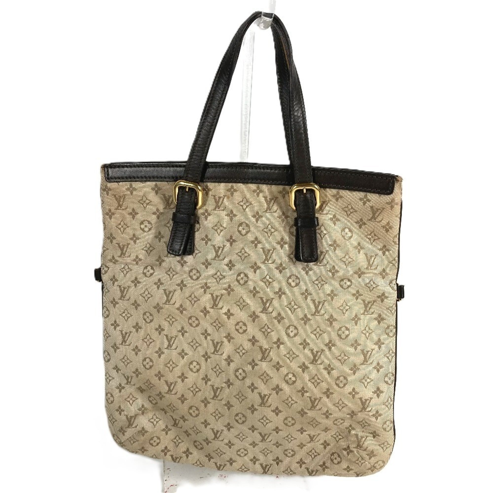 Louis Vuitton Brown Khaki Monogram Mini Handbag Tote Bag (Pre-Owned)