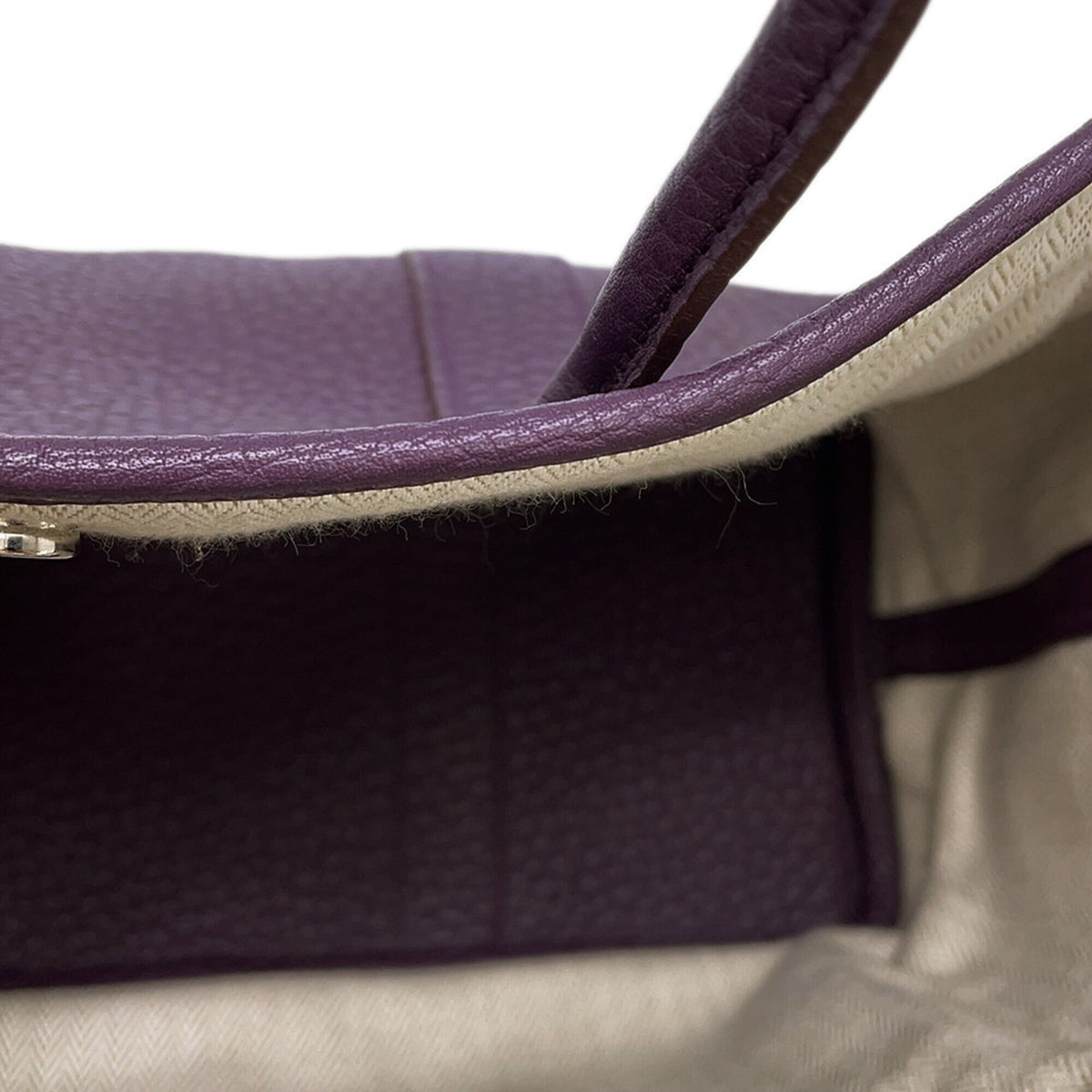 Hermes Cassis Buffalo Leather Handbag Tote Bag (Pre-Owned)