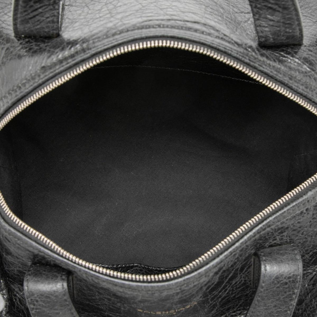 Balenciaga Black Leather Handbag Shoulder Bag (Pre-Owned)