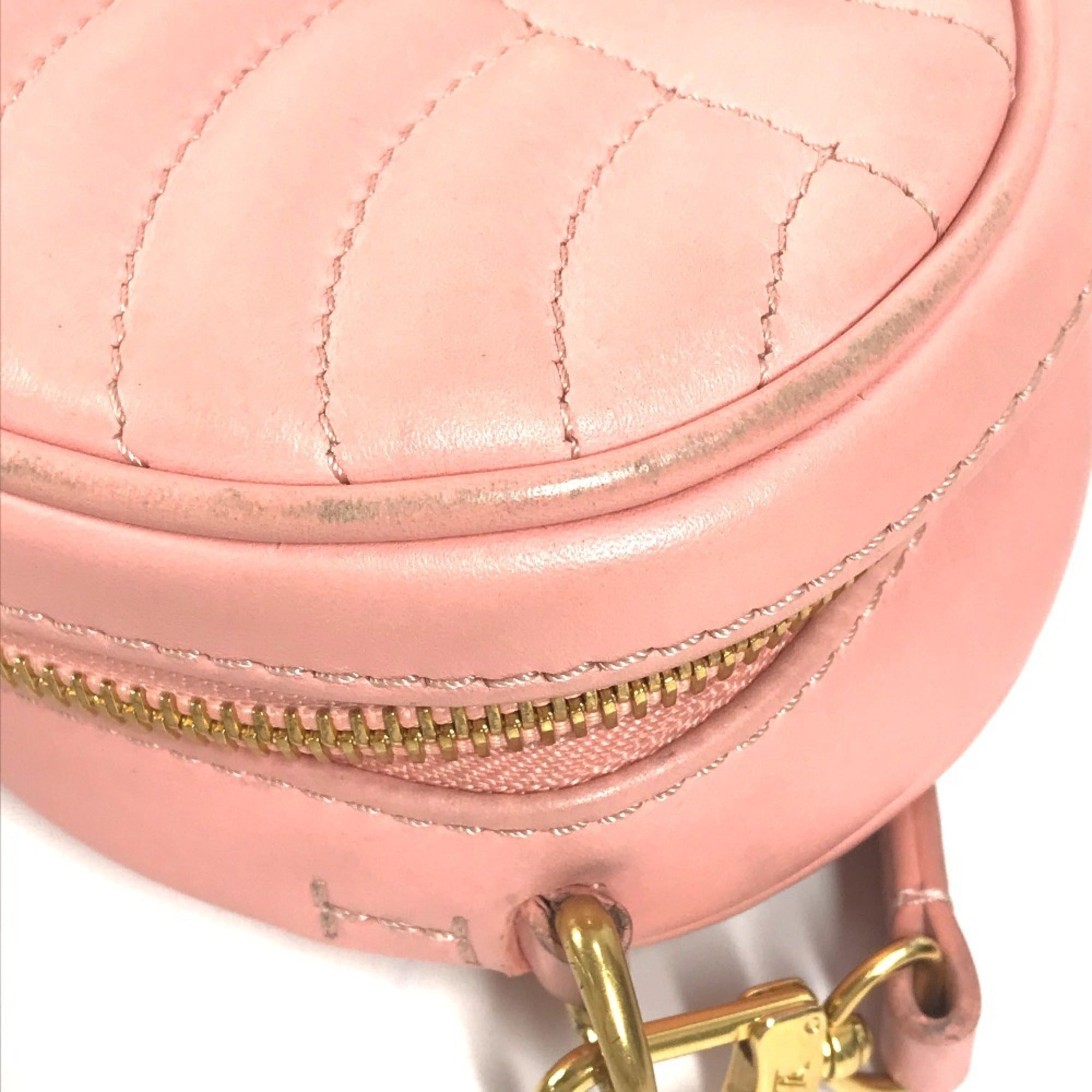 Louis Vuitton Pink Leather Clutch Bag Pochette Shoulder Bag (Pre-Owned)
