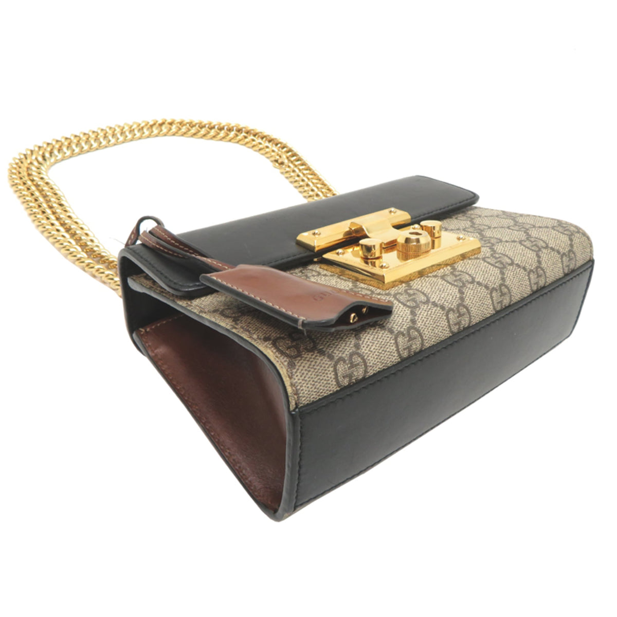 Gucci Beige Brown Pvc Leather Shoulder Bag (Pre-Owned)