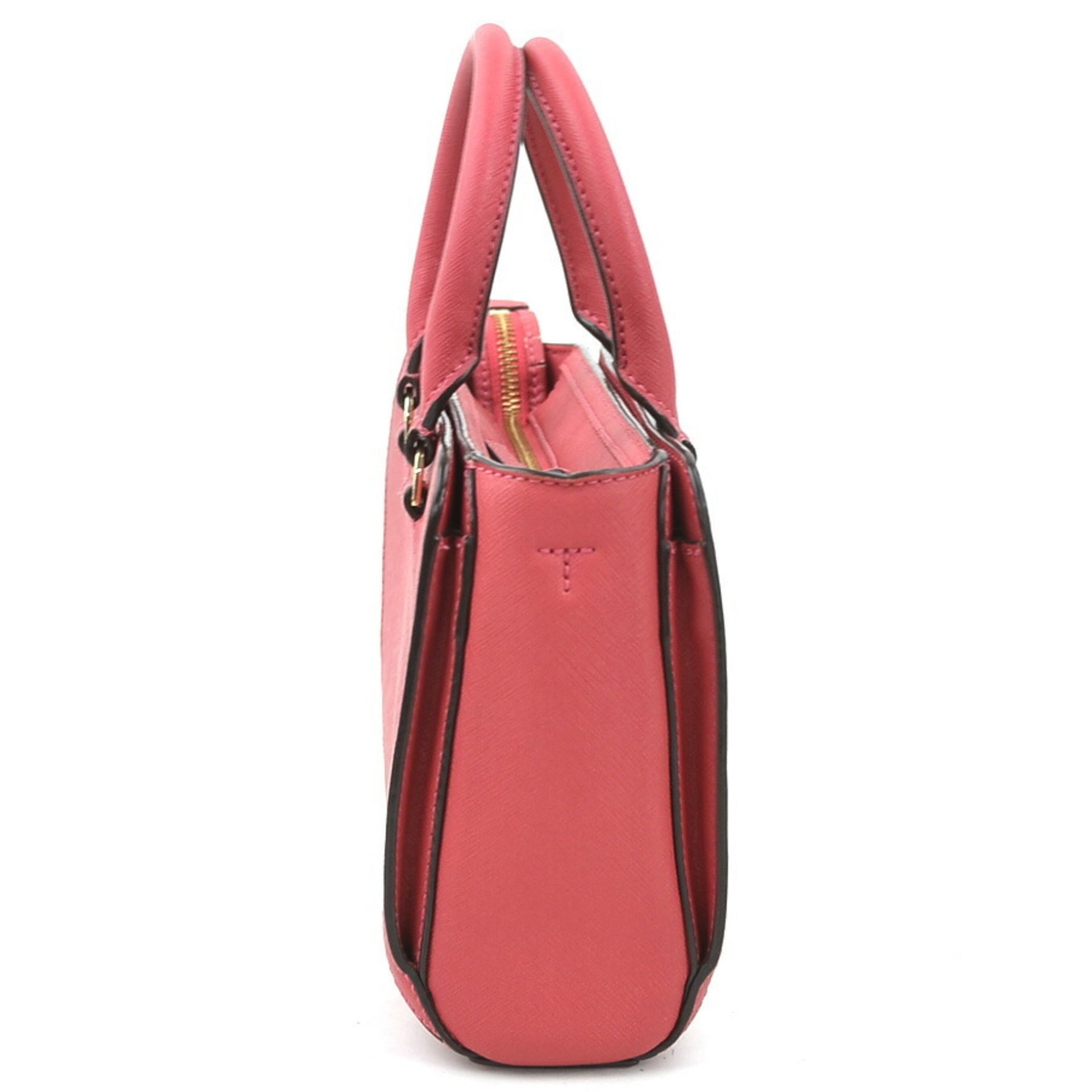 Tory Burch Pink Leather Handbag Shoulder Bag (Pre-Owned)