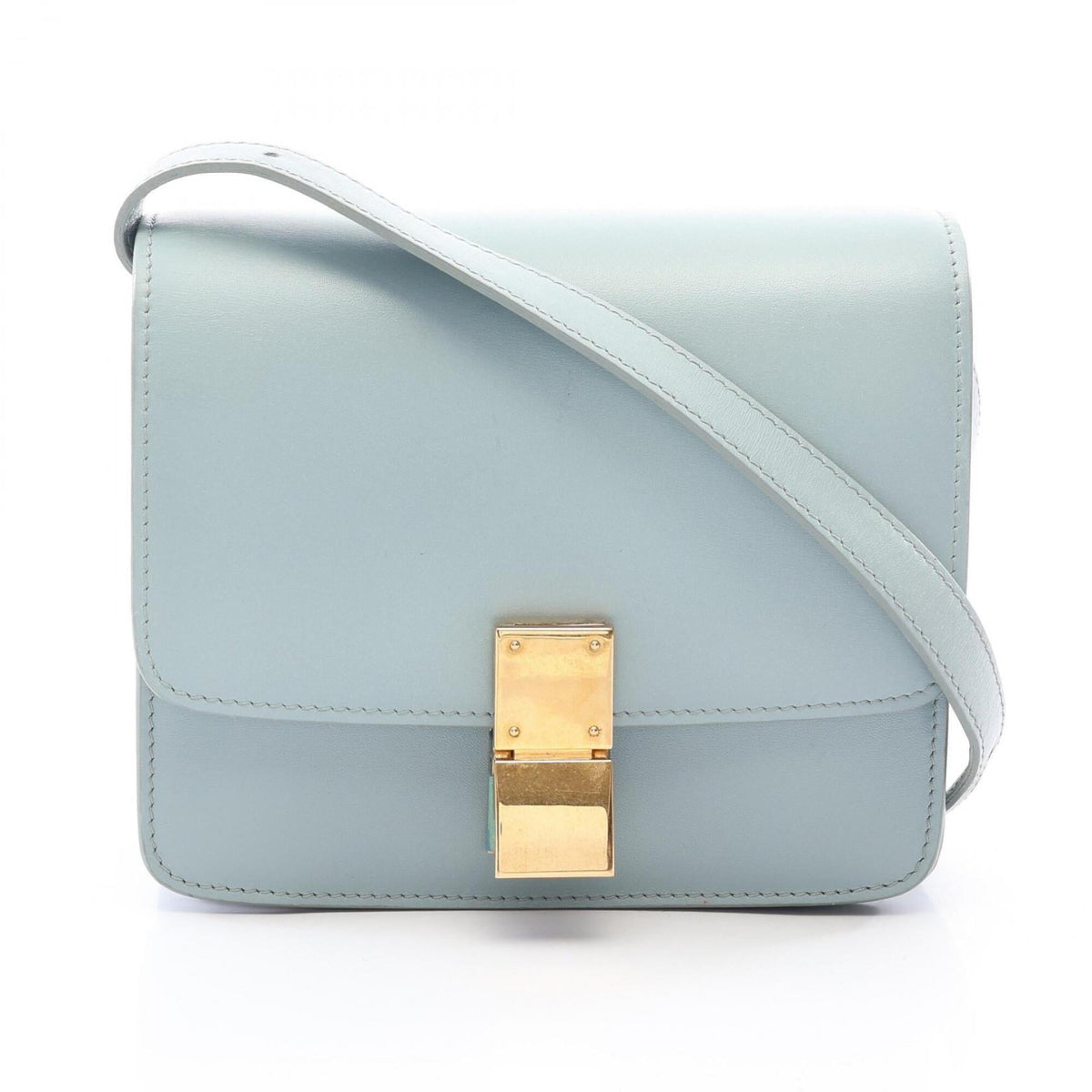 Celine Blue Leather Handbag Shoulder Bag (Pre-Owned)