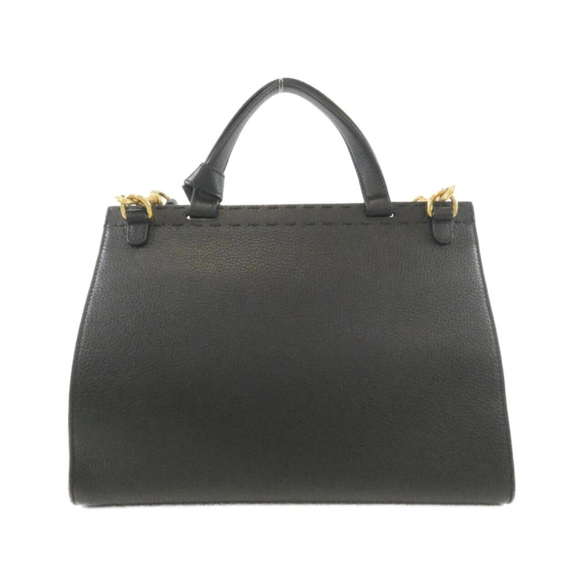 Gucci Black Leather Handbag (Pre-Owned)