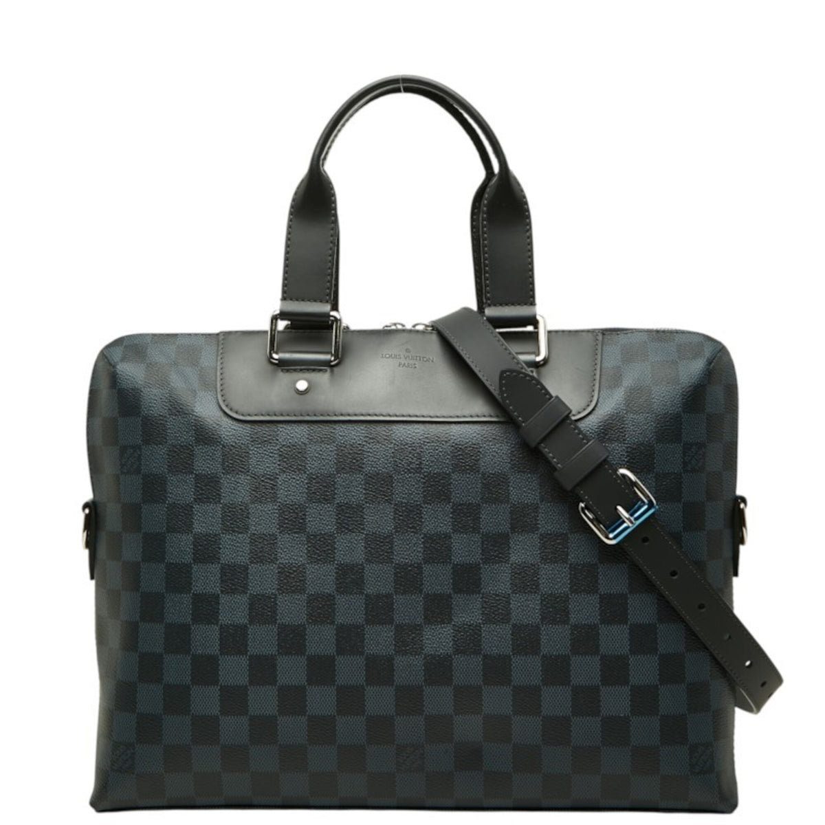 Louis Vuitton Navy Black Pvc Leather (Pre-Owned)