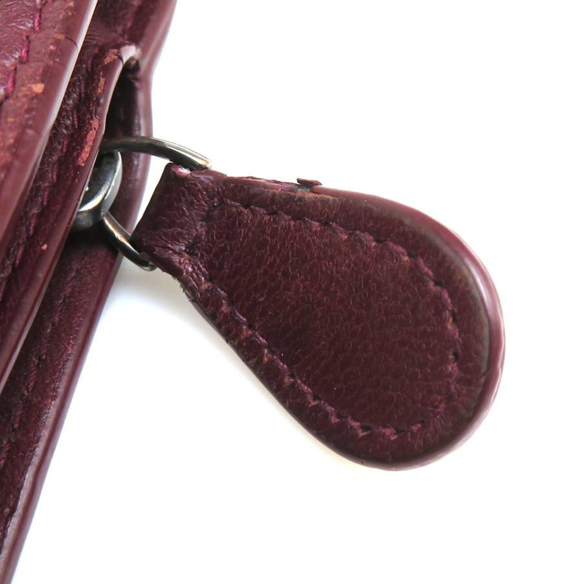 Bottega Veneta Burgundy Intrecciato Wallet (Bi-Fold) (Pre-Owned)