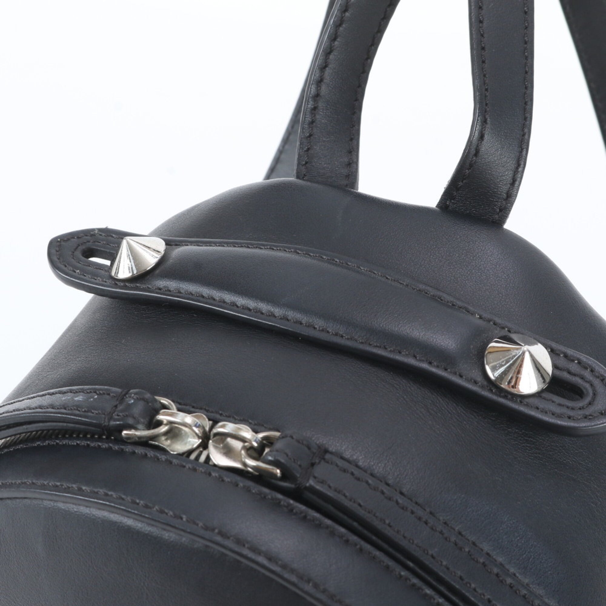Fendi Black Leather Backpack (Pre-Owned)
