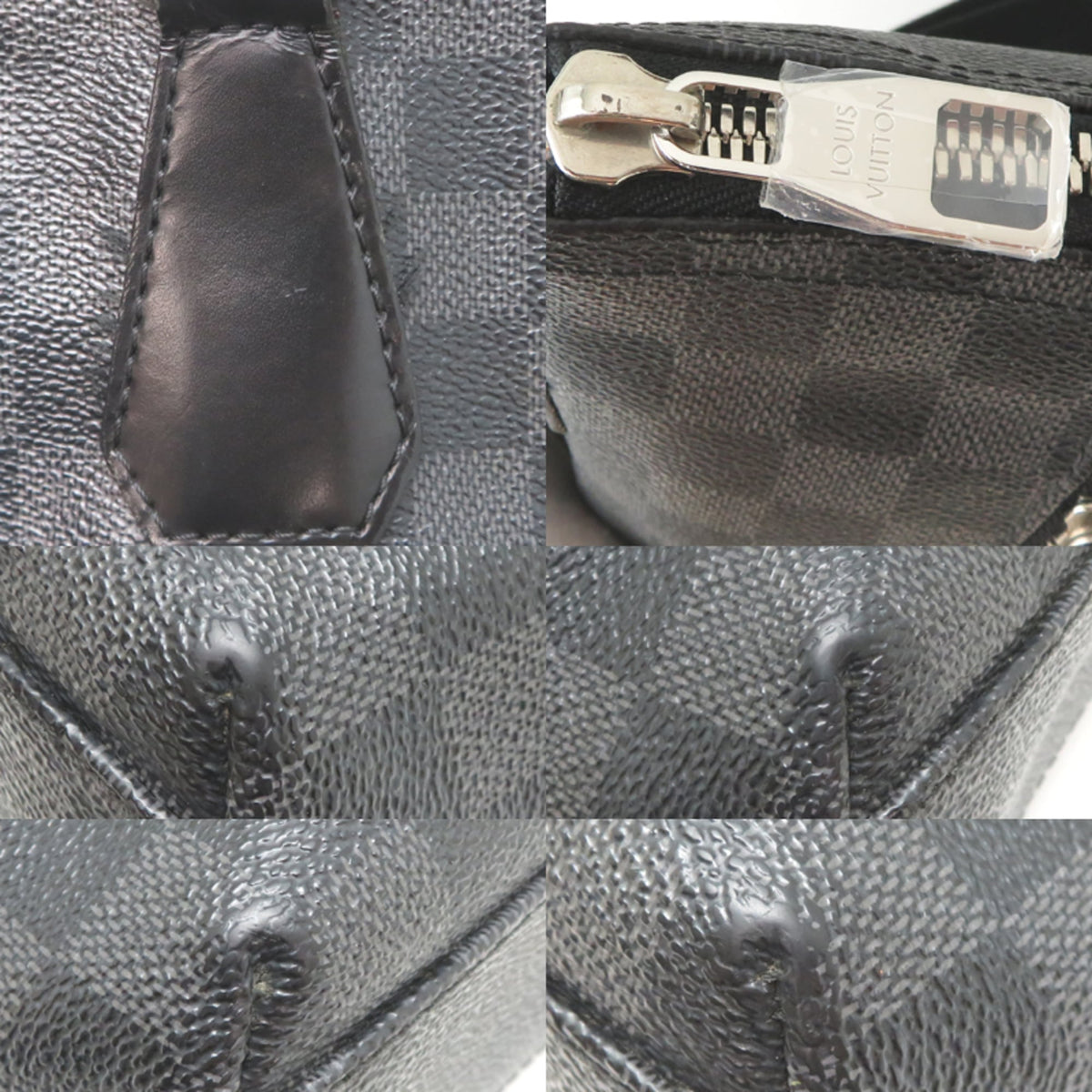 Louis Vuitton Damier Graphite Black Damier Graphite Shoulder Bag (Pre-Owned)