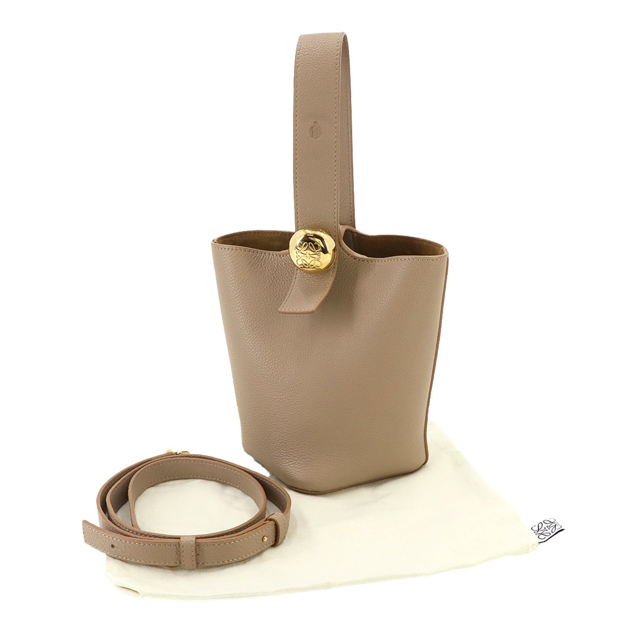 Loewe Sand Leather Handbag (Pre-Owned)