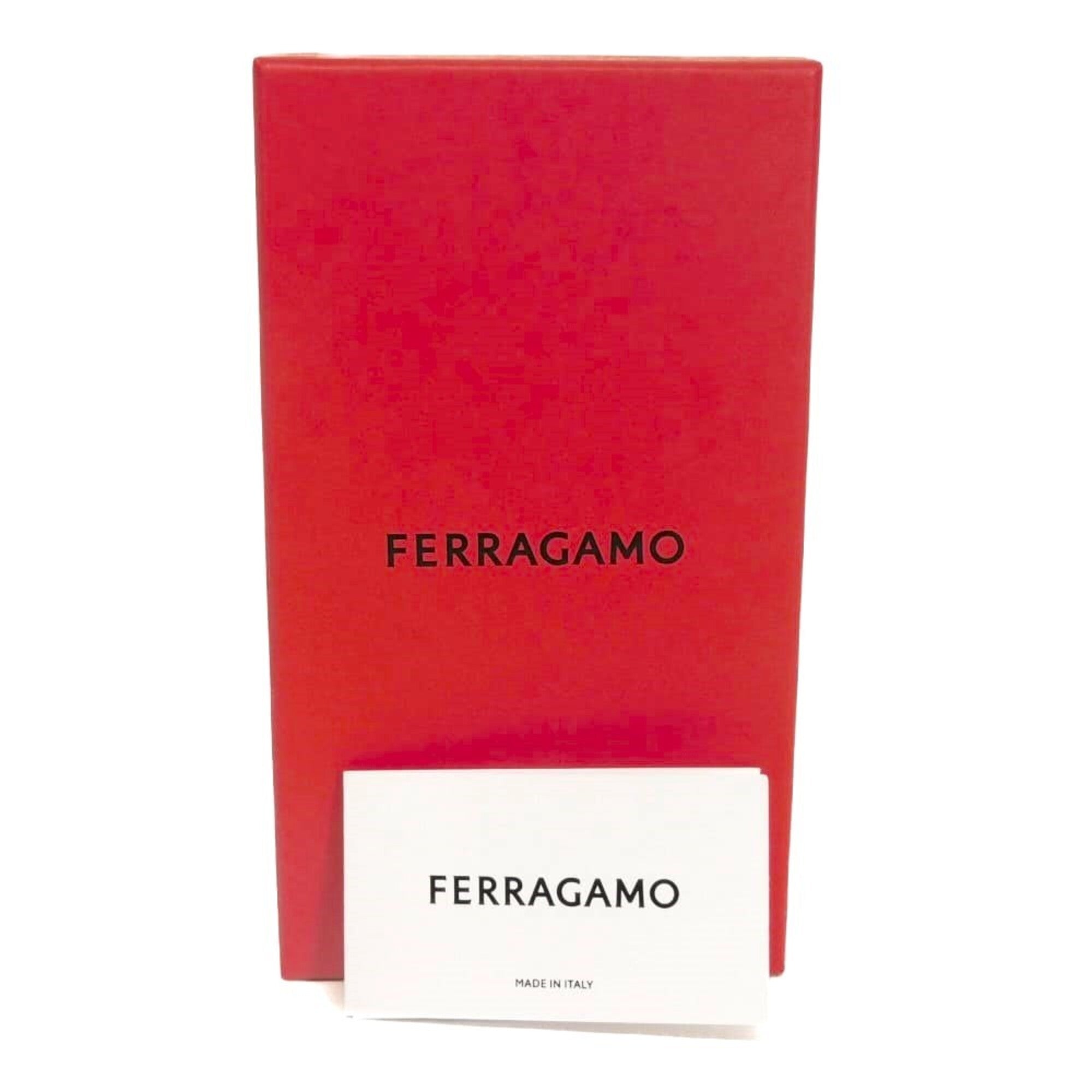 Salvatore Ferragamo Gancini Black Leather Long Wallet (Bi-Fold) (Pre-Owned)