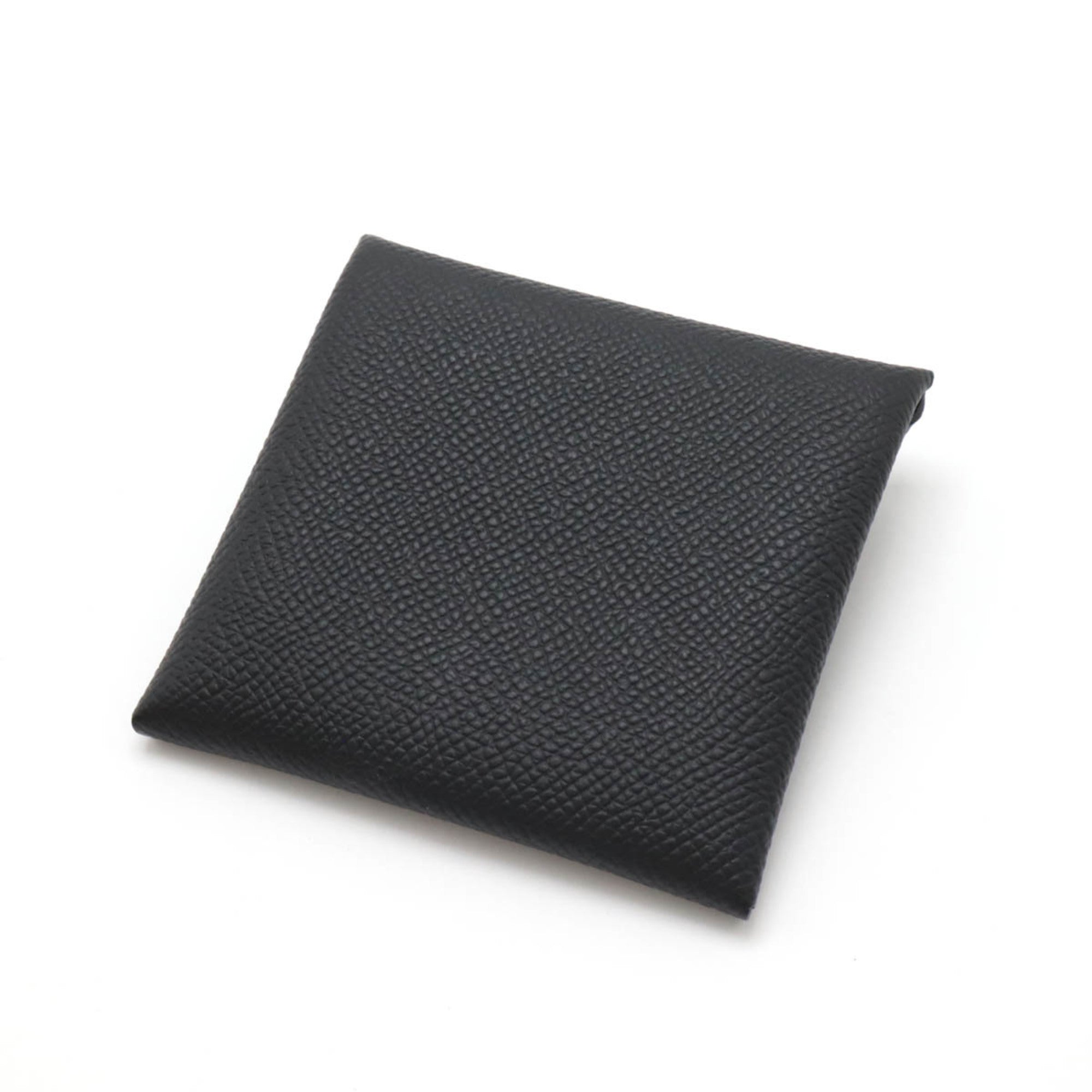 Hermes Bastia Black Epsom Leather Coin Purse/Coin Case (Pre-Owned)