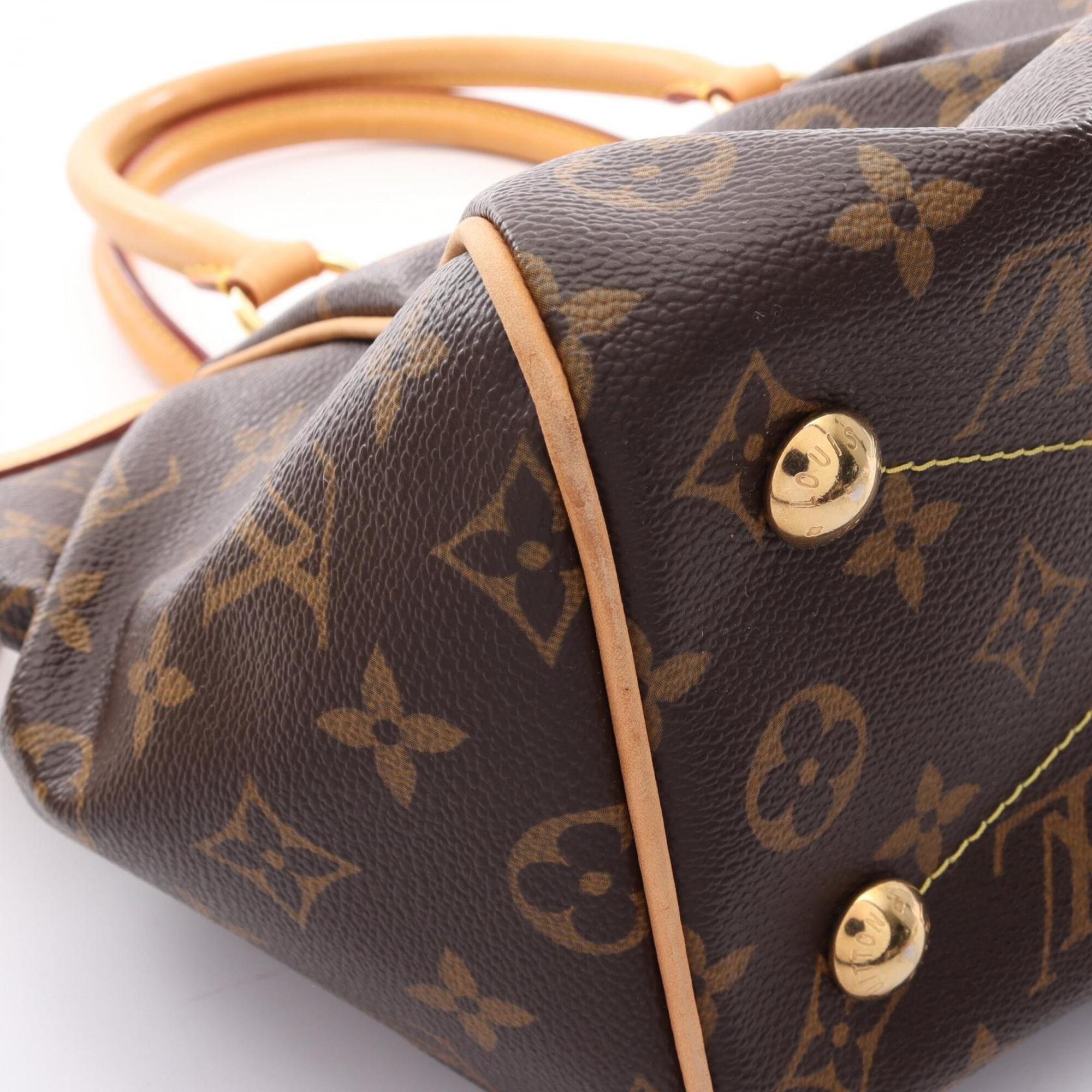 Louis Vuitton Brown Pvc Leather Handbag (Pre-Owned)