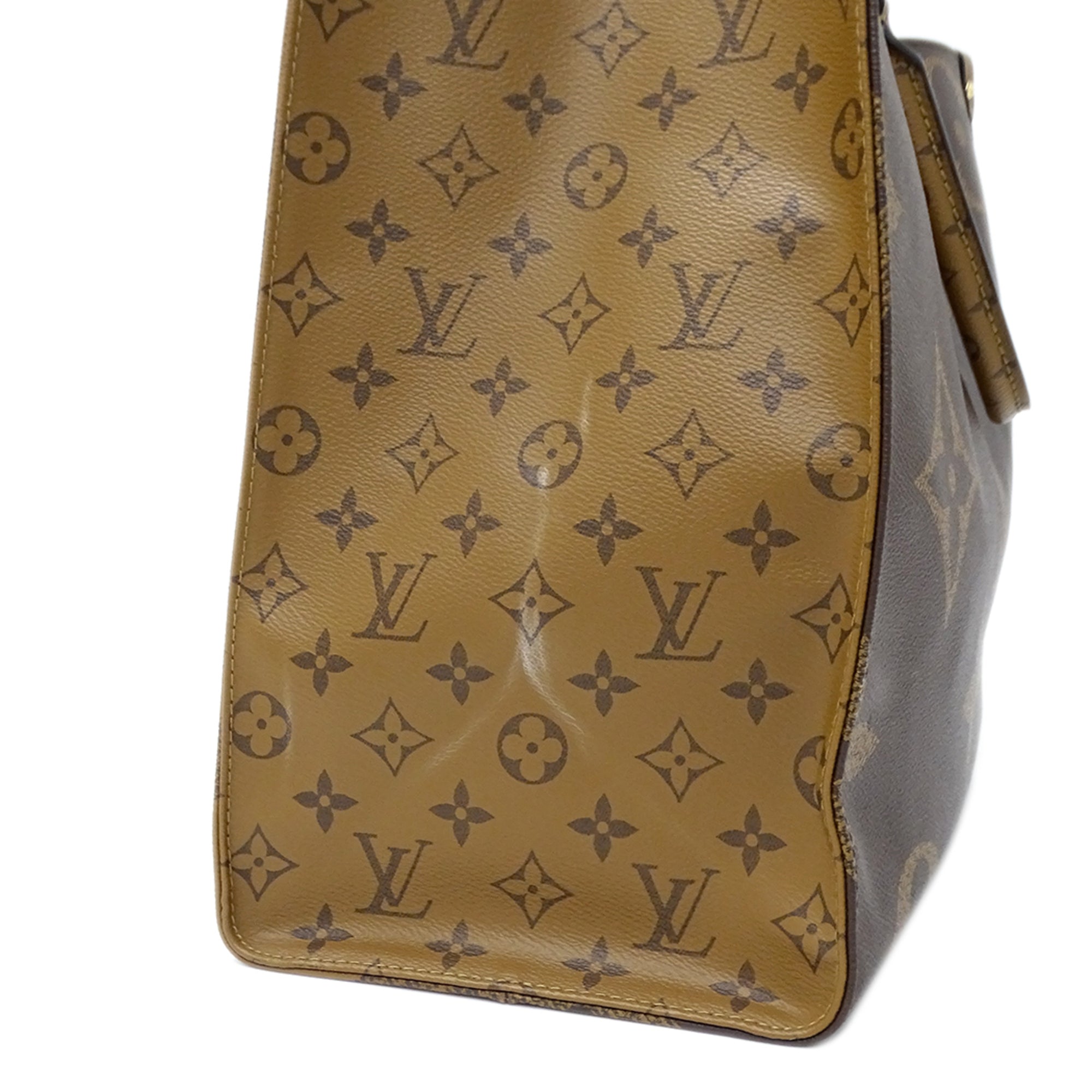 Louis Vuitton Monogram Monogram Reverse Monogram Canvas Handbag Shoulder Bag Tote Bag (Pre-Owned)