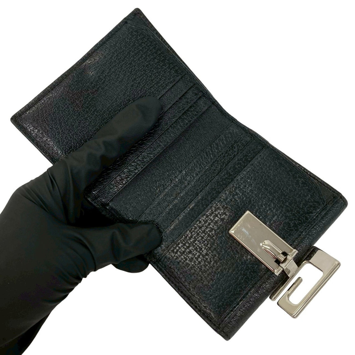 Gucci Black Leather Wallet (Bi-Fold) (Pre-Owned)