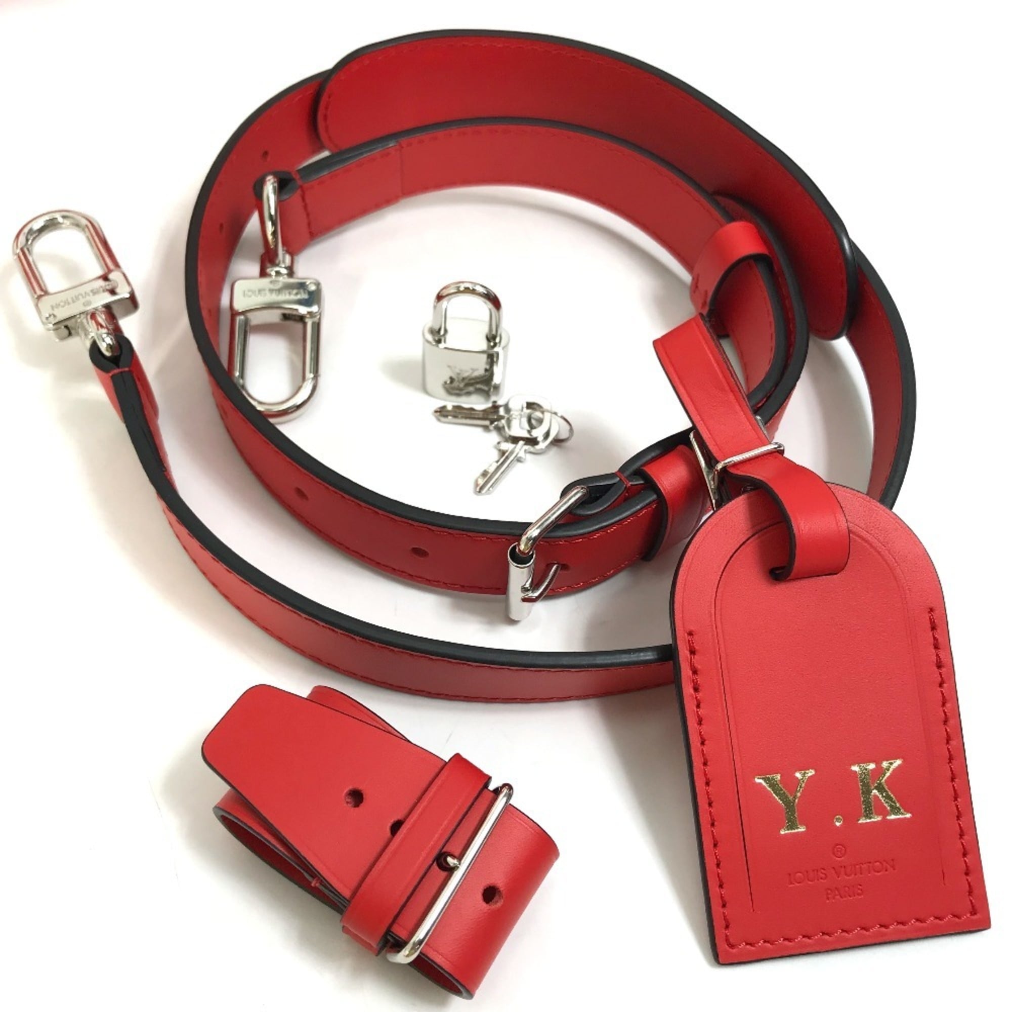 Louis Vuitton Red Color Epi Leather Boston Bag (Pre-Owned)