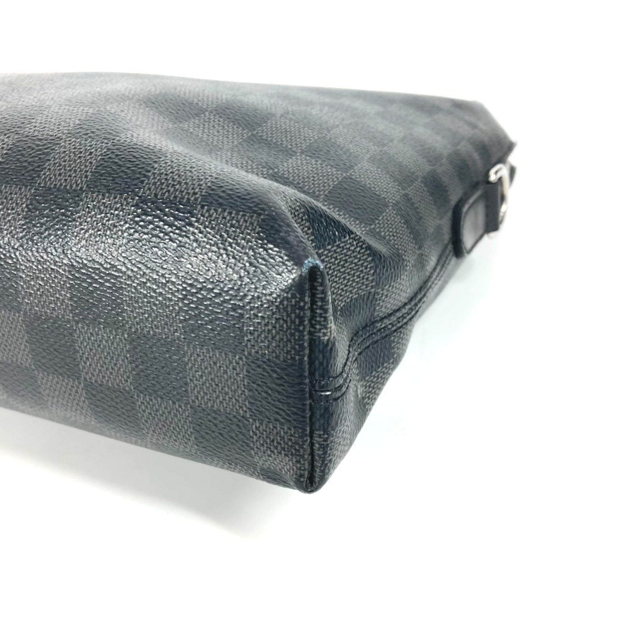 Louis Vuitton Black Damier Graphite Briefcase Shoulder Bag (Pre-Owned)