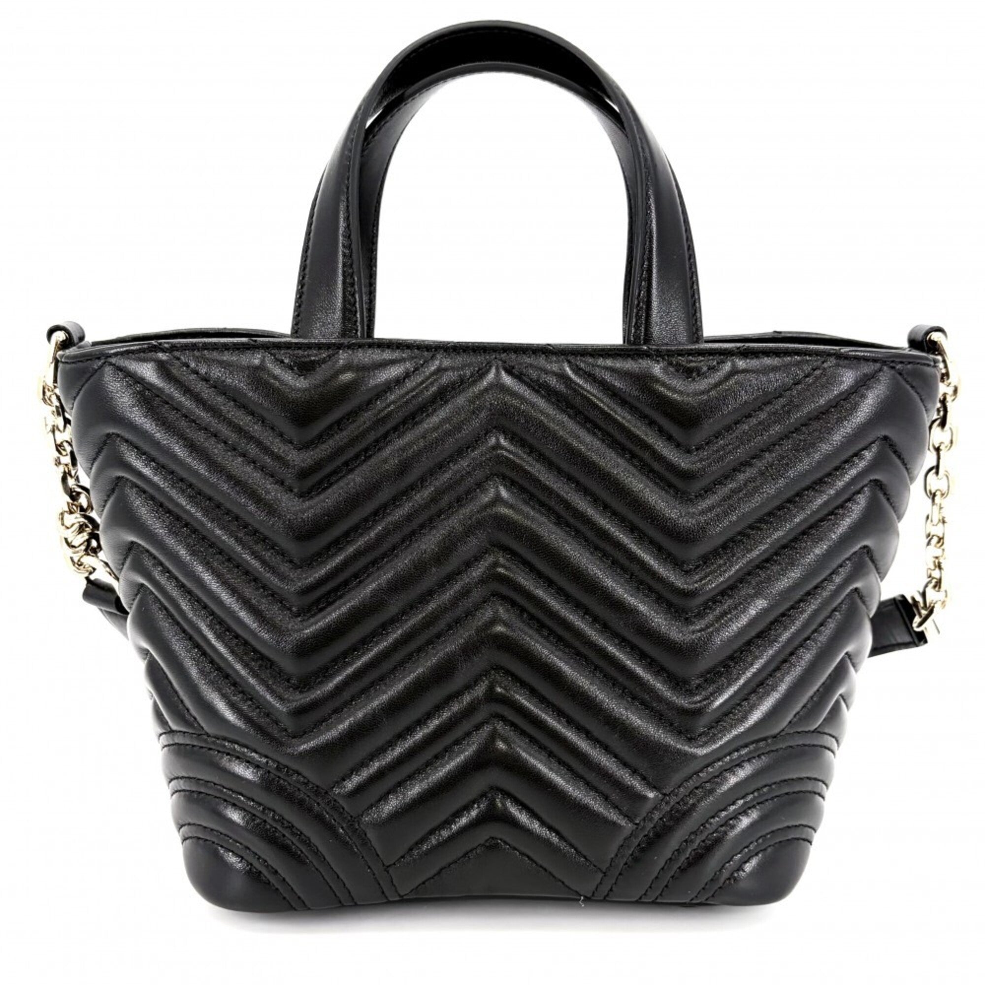 Gucci Black Leather Handbag Shoulder Bag (Pre-Owned)