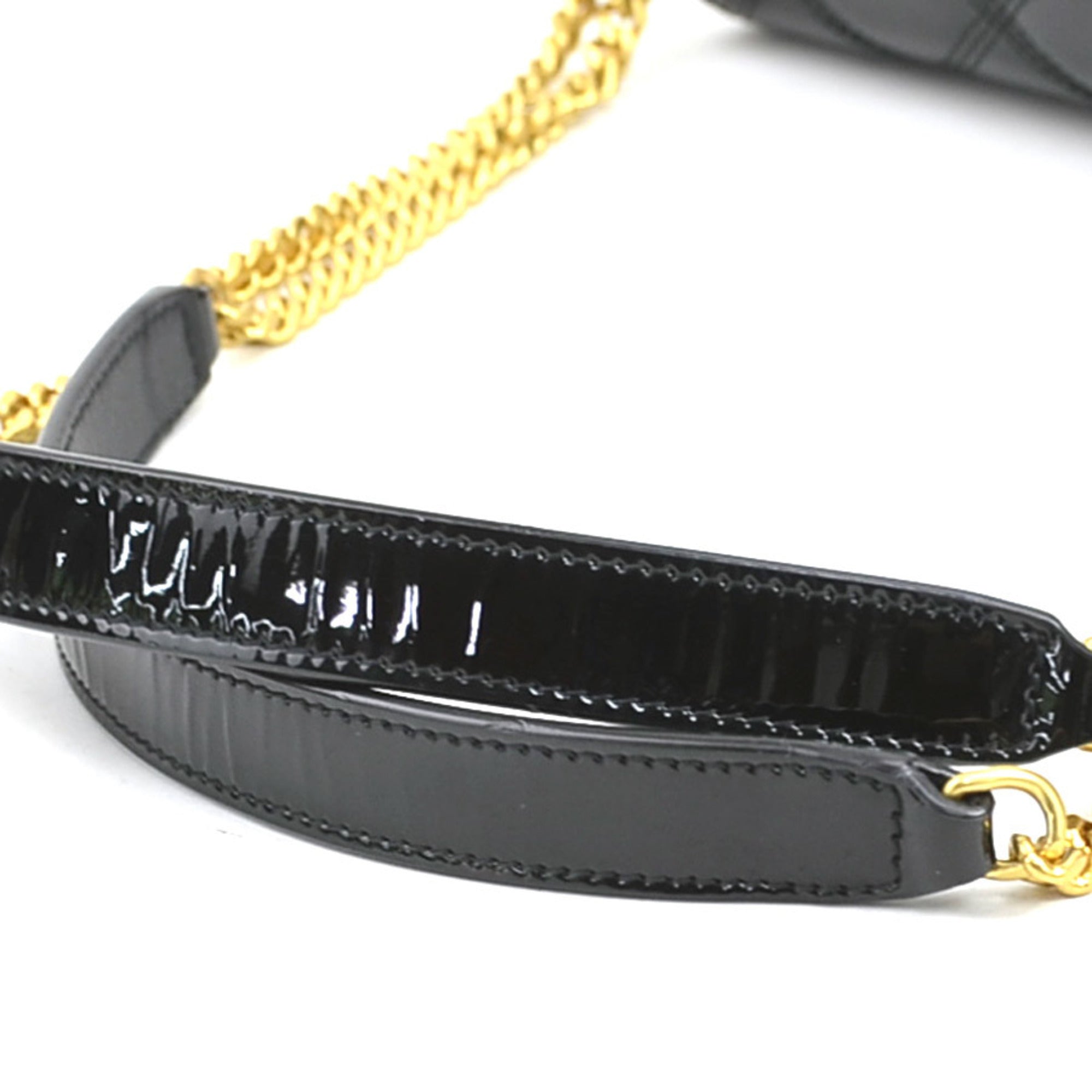 Saint Laurent Black Patent Leather Shoulder Bag (Pre-Owned)