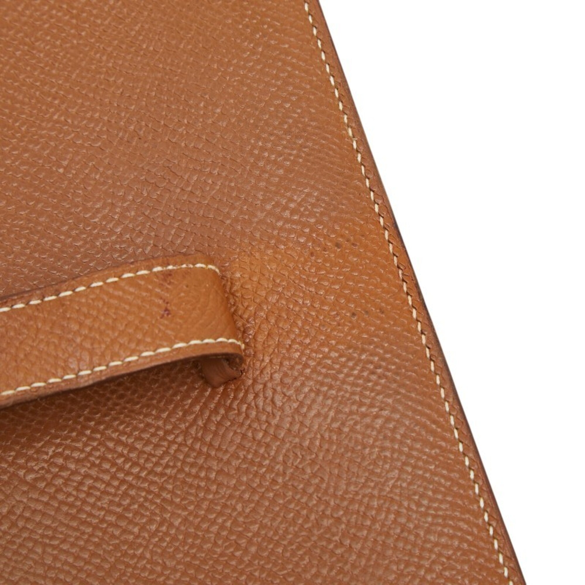 Hermes Brown Epsom Leather Long Wallet (Bi-Fold) (Pre-Owned)
