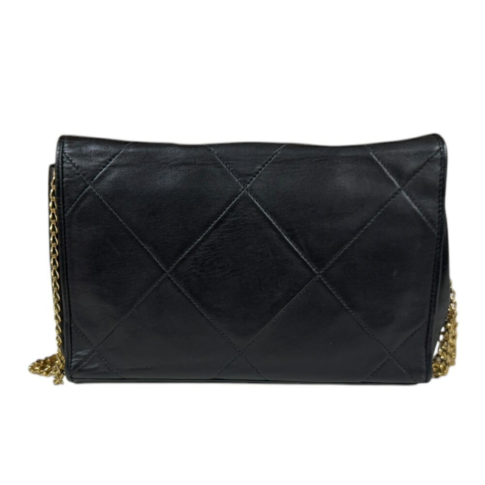 Chanel Black Leather Shoulder Bag (Pre-Owned)
