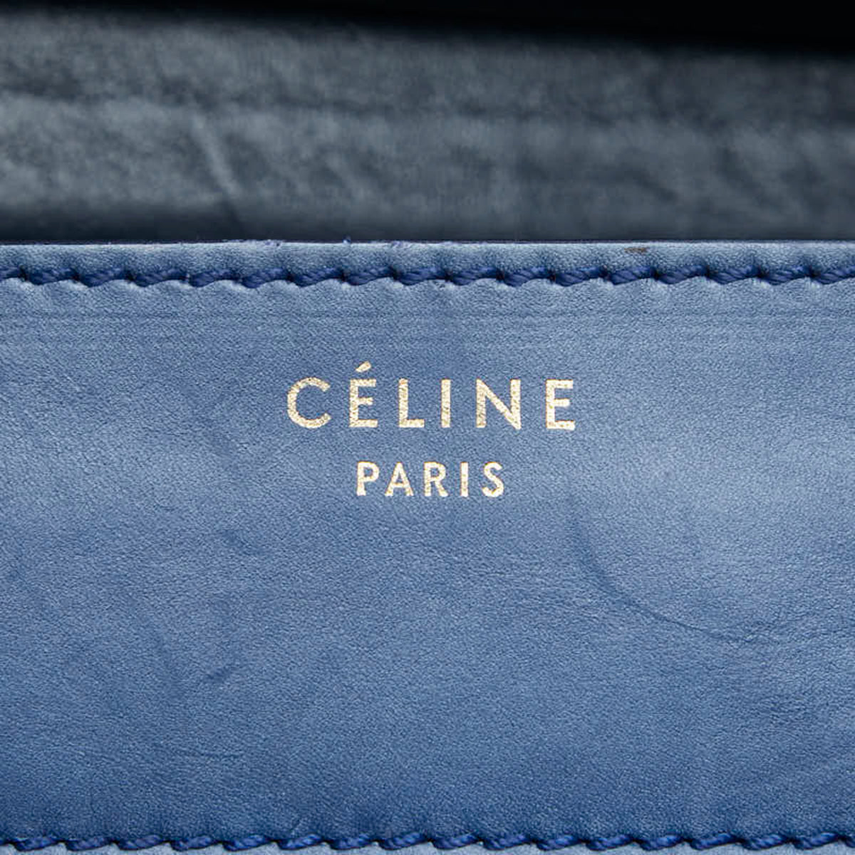 Celine Blue Leather Handbag (Pre-Owned)