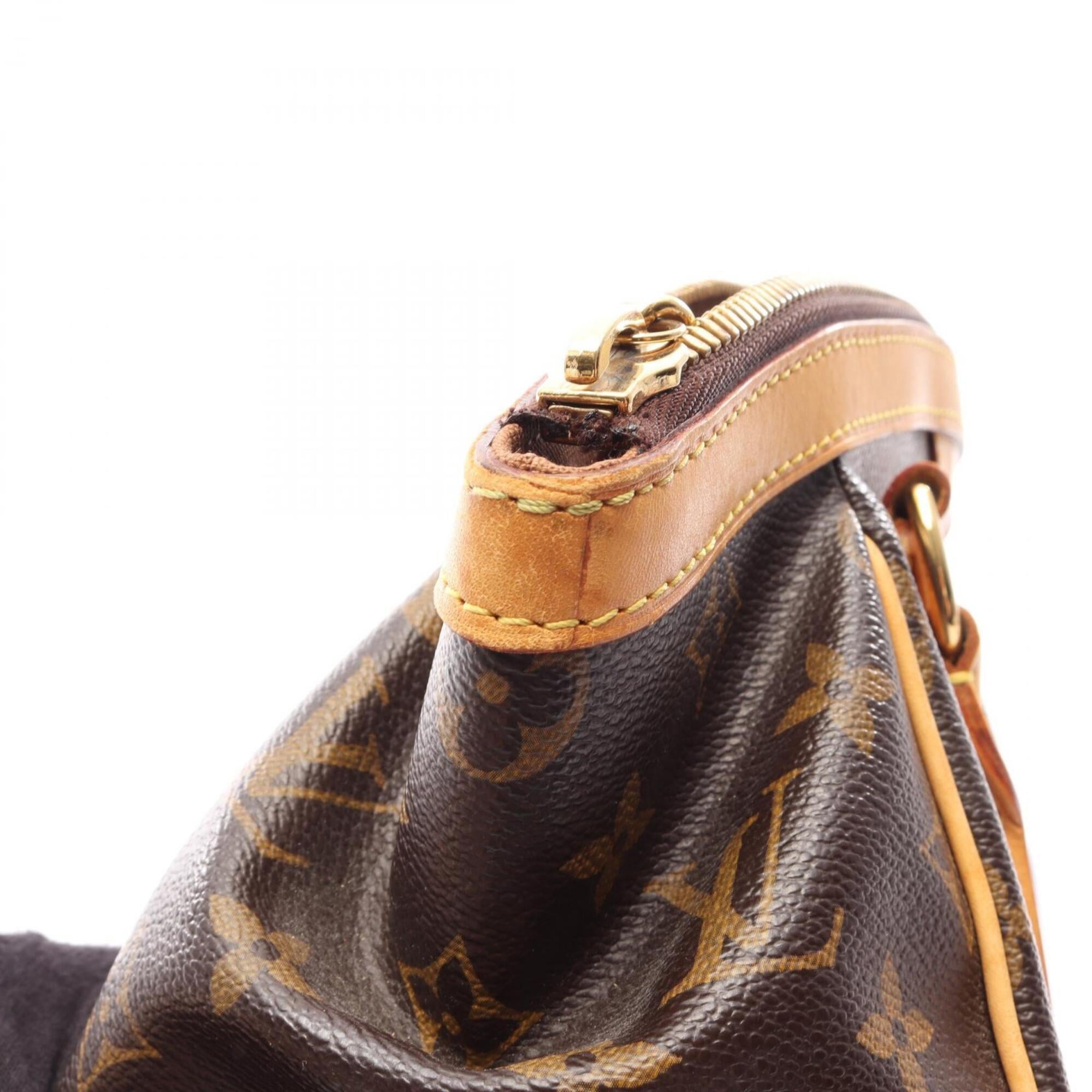 Louis Vuitton Brown Coated Canvas Leather Handbag (Pre-Owned)