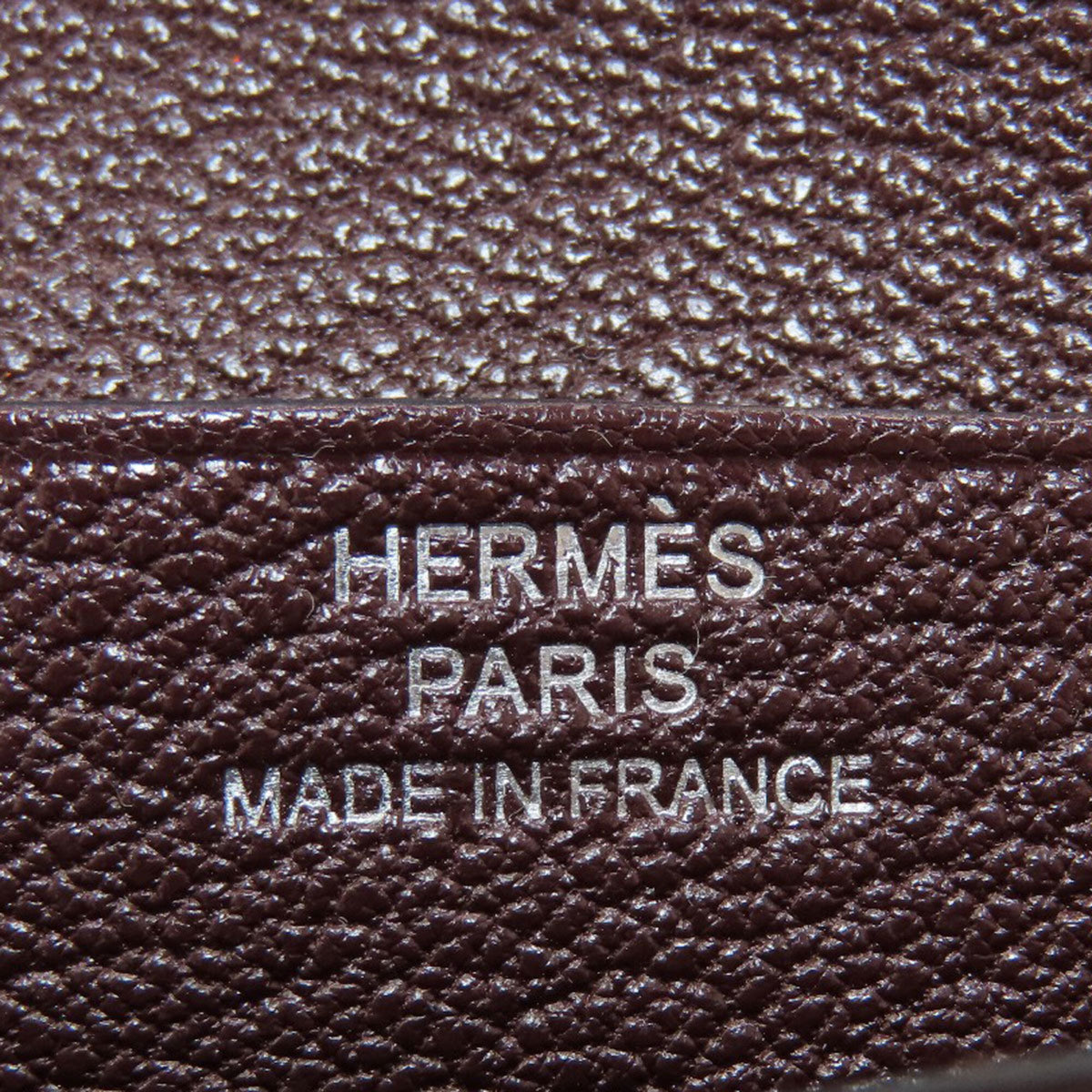 Hermes Bordeaux Chevre Leather Wallet (Bi-Fold) (Pre-Owned)