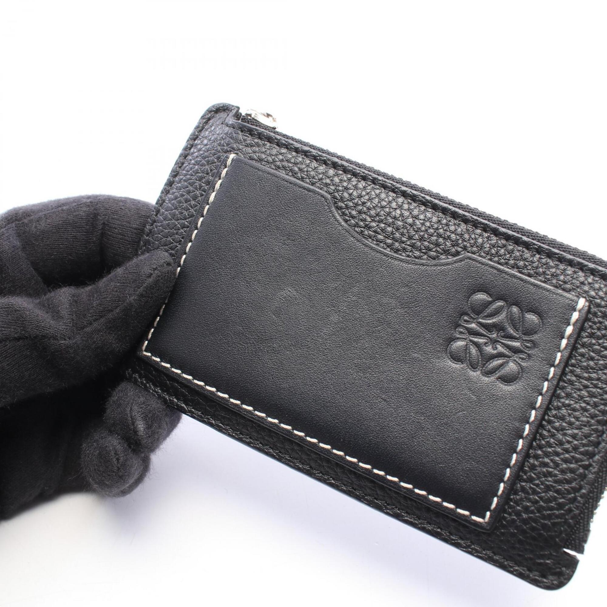 Loewe Black Leather Coin Purse/Coin Case (Pre-Owned)