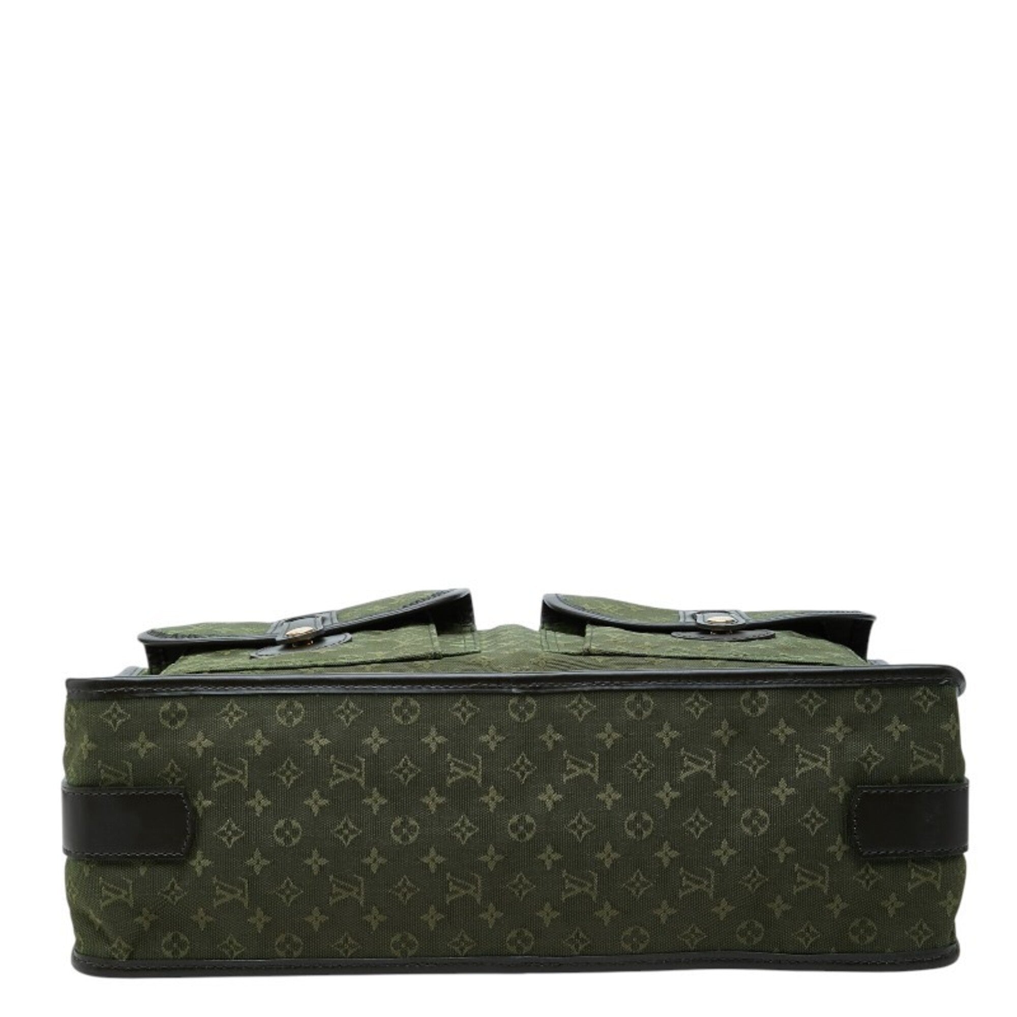 Louis Vuitton Green Tst Khaki Canvas Leather Shoulder Bag Tote Bag (Pre-Owned)