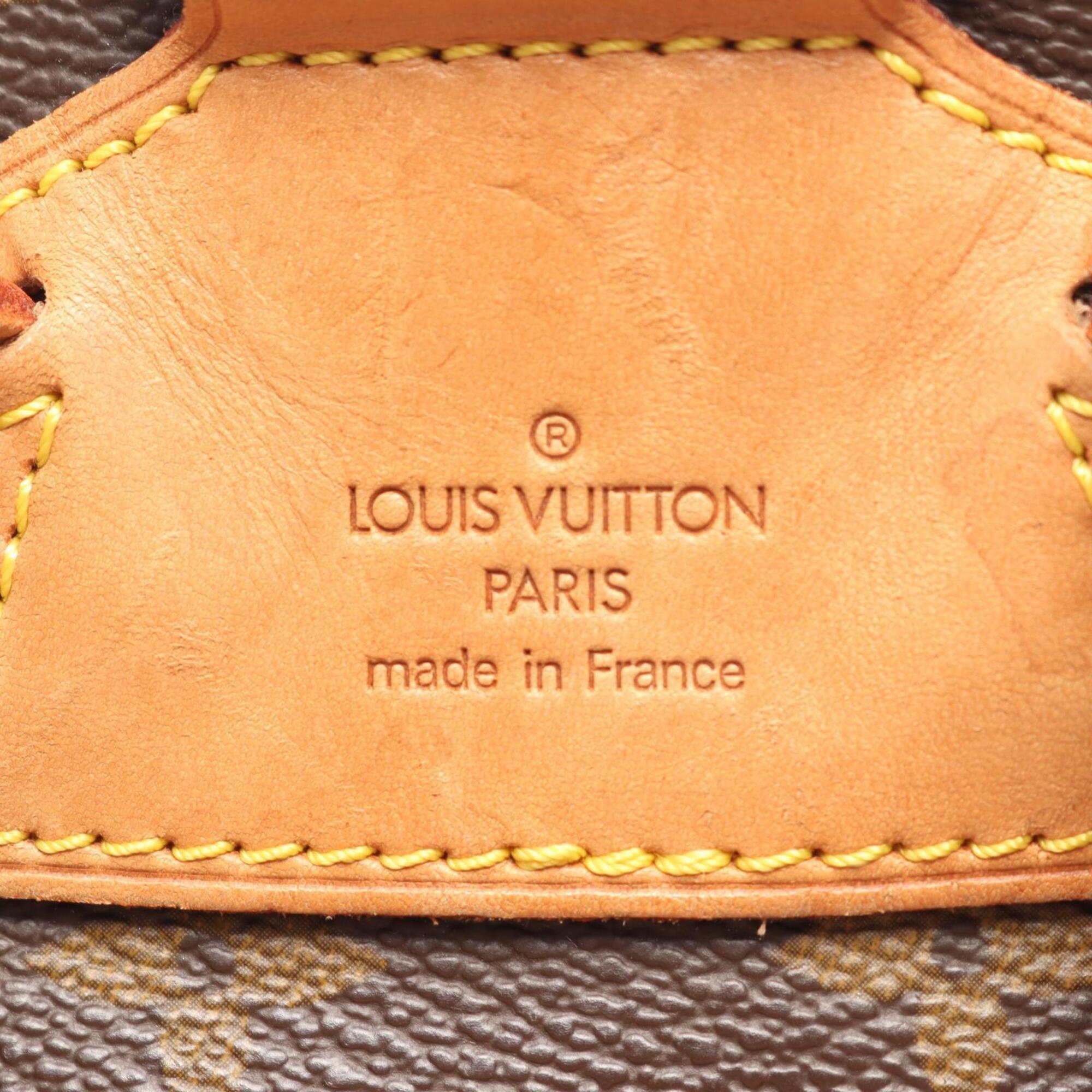 Louis Vuitton Brown Coated Canvas Pvc Monogram Leather Backpack Handbag (Pre-Owned)