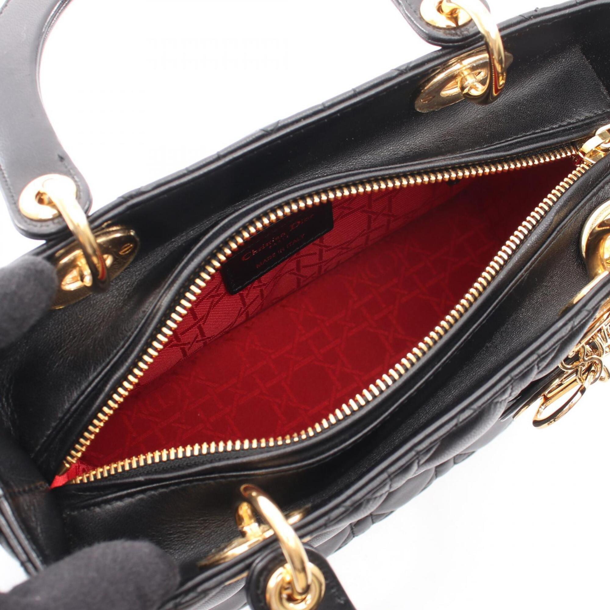 Christian Dior Black Leather Handbag (Pre-Owned)