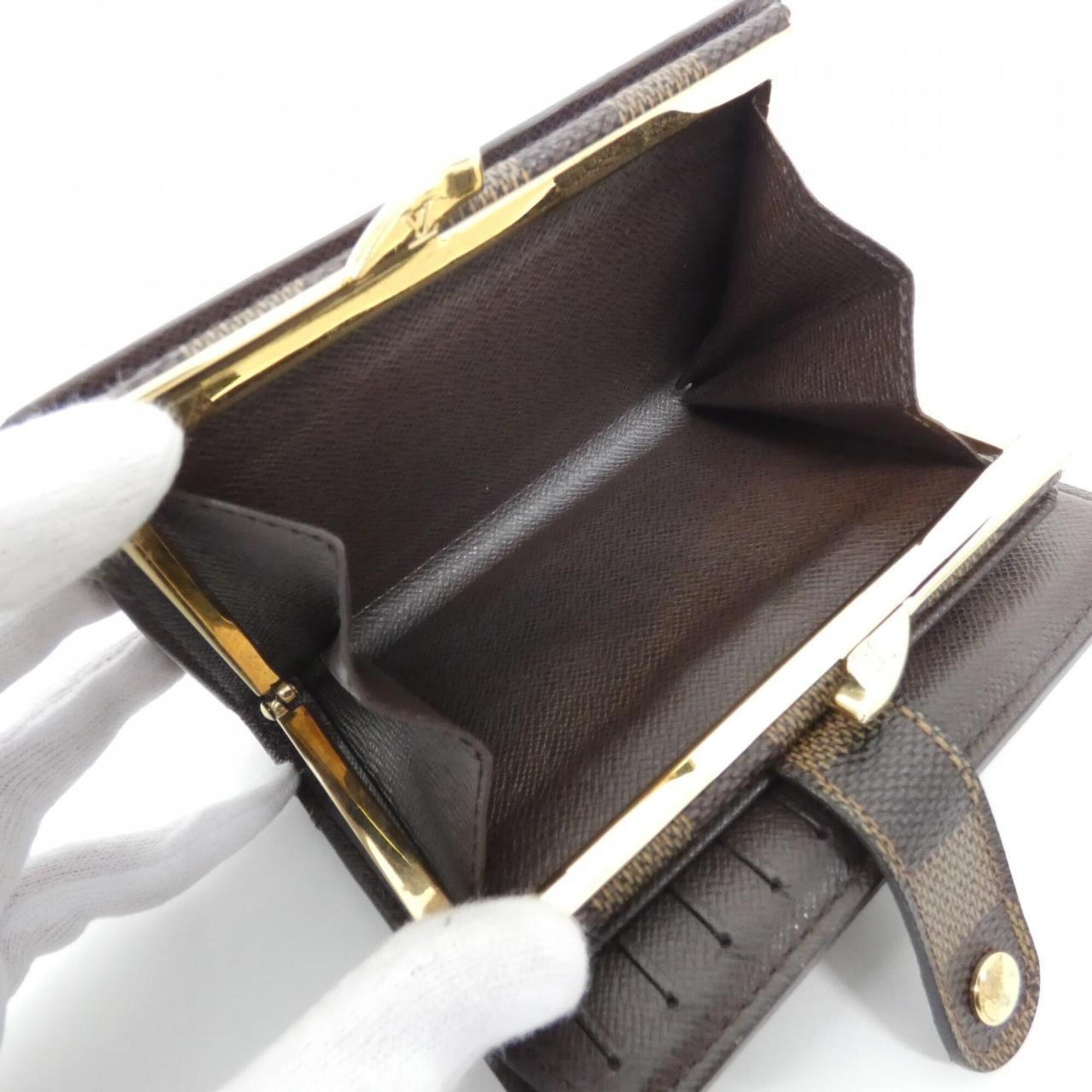 Louis Vuitton Ebene Coated Canvas Wallet (Bi-Fold) (Pre-Owned)