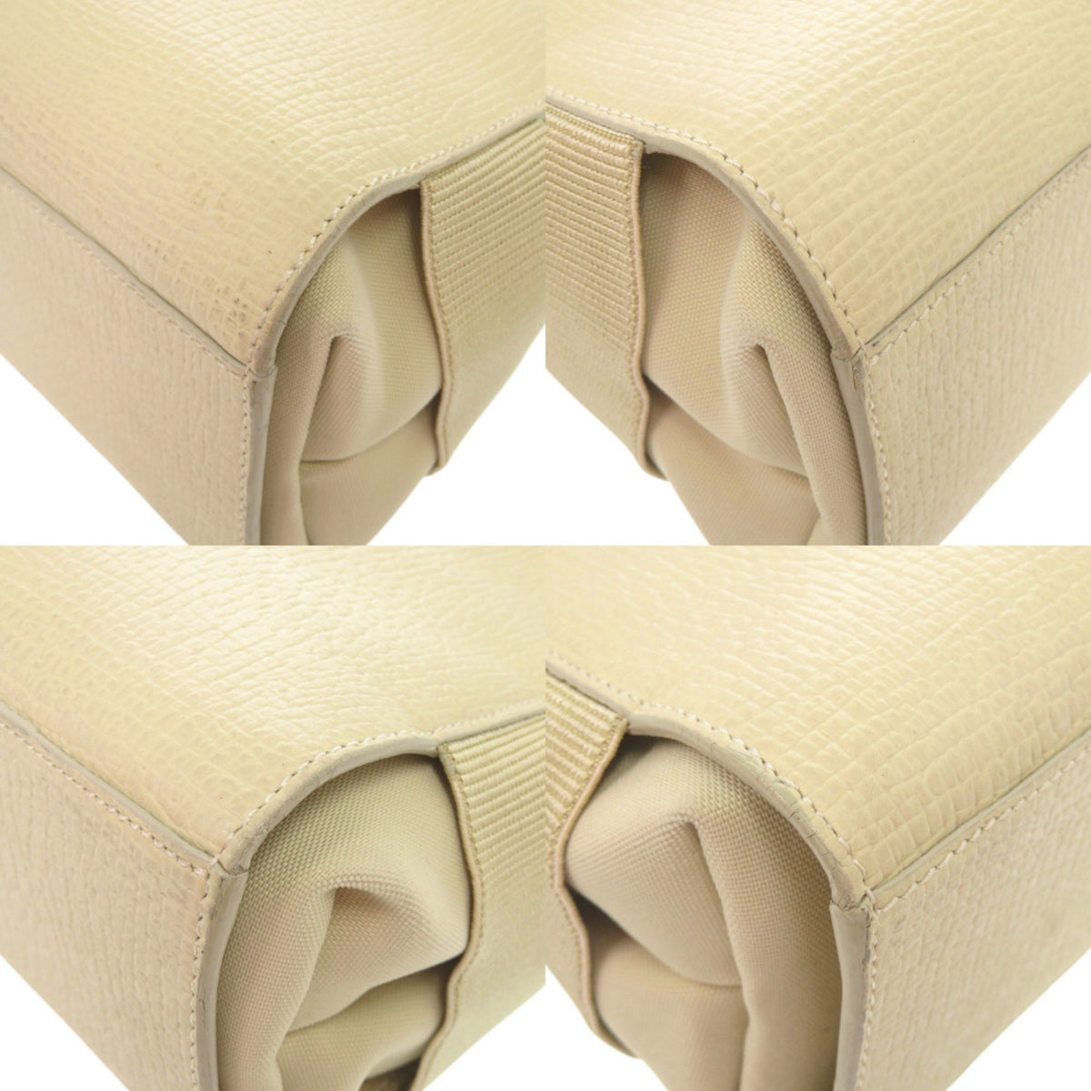 Loewe Ivory Leather Handbag Tote Bag (Pre-Owned)
