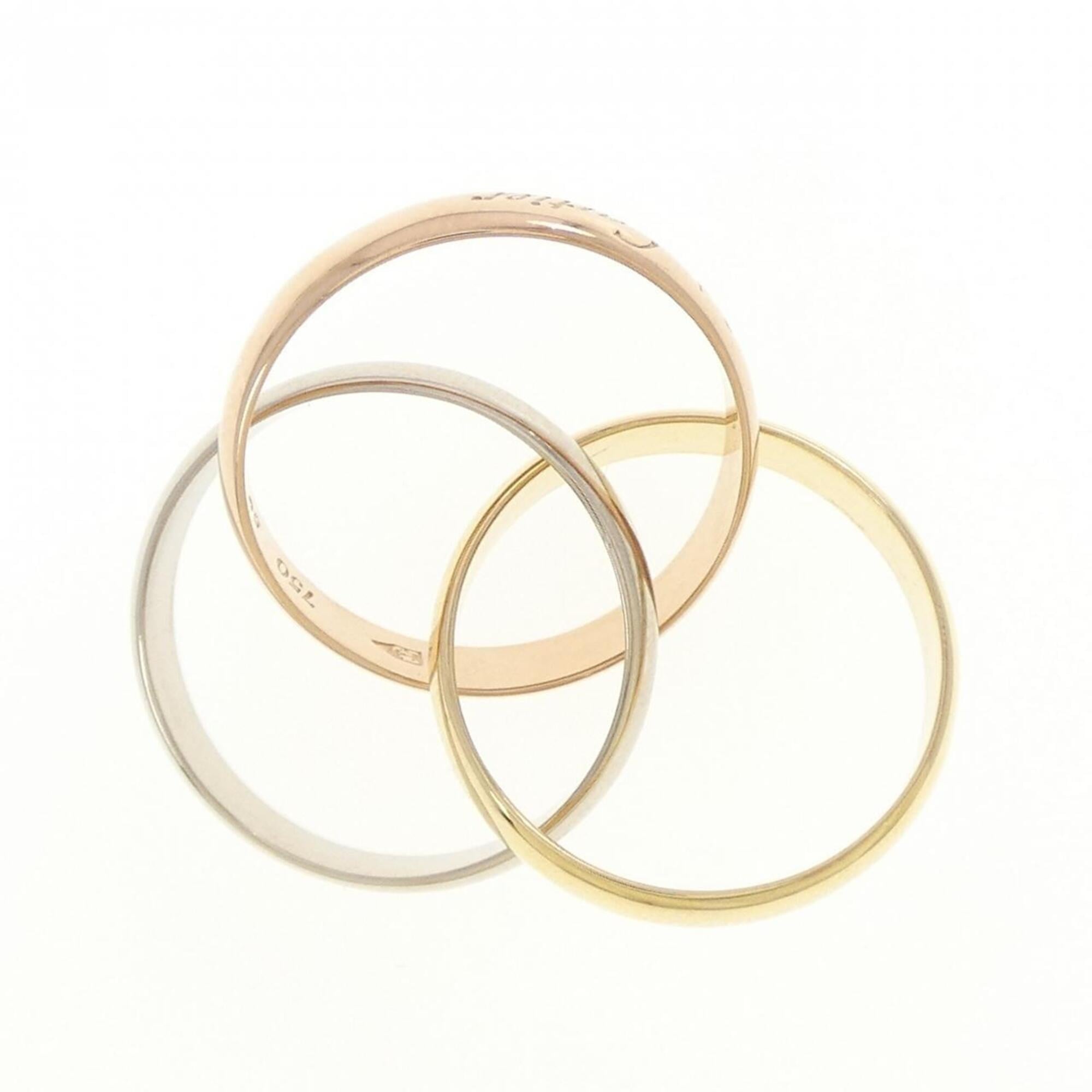 Cartier Trinity Yellow Gold (18K) Pink Gold (18K) White Gold (18K) Band Ring (Pre-Owned)