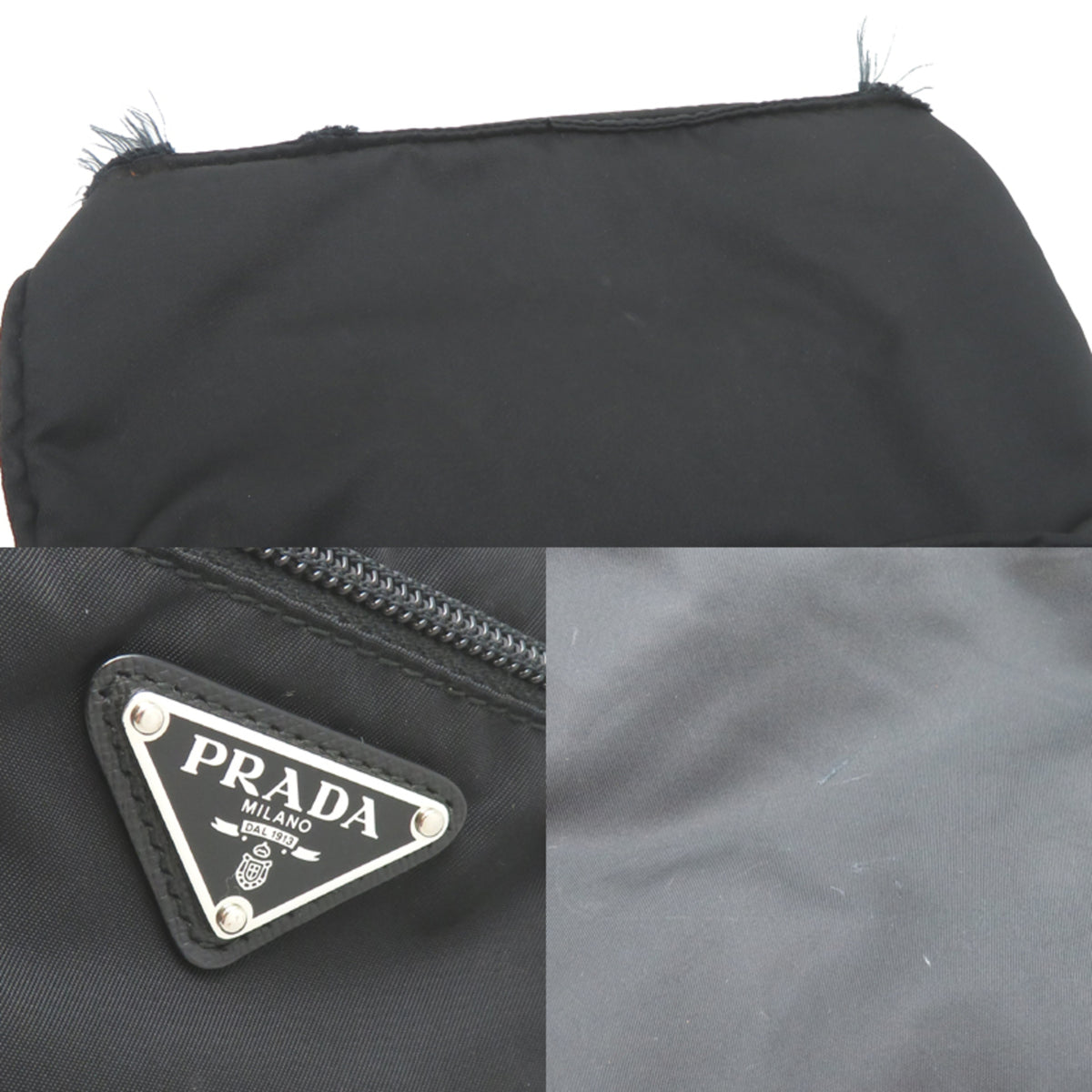 Prada Black Nylon Shoulder Bag (Pre-Owned)