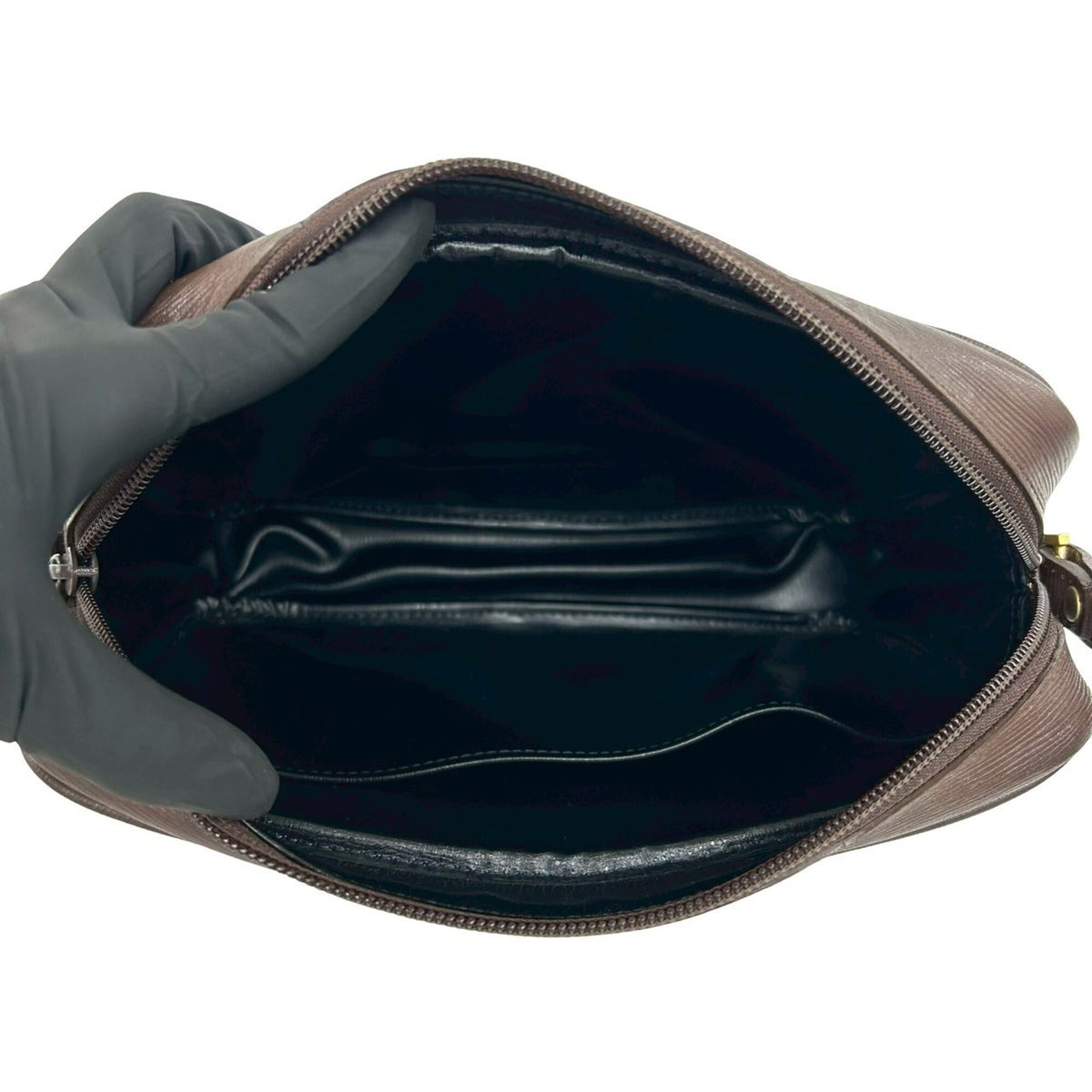 Burberry Beige Brown Canvas Leather Pochette Shoulder Bag (Pre-Owned)