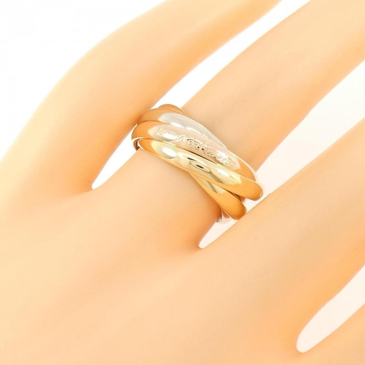 Cartier Trinity Yellow Gold (18K) Pink Gold (18K) White Gold (18K) Band Ring (Pre-Owned)