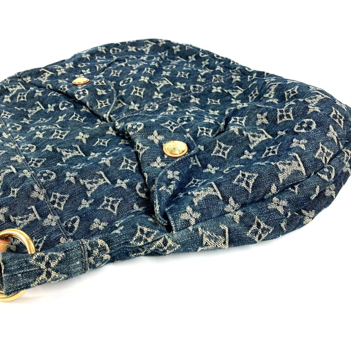 Louis Vuitton Monogram Denim Blue Monogram Denim Shoulder Bag Tote Bag (Pre-Owned)