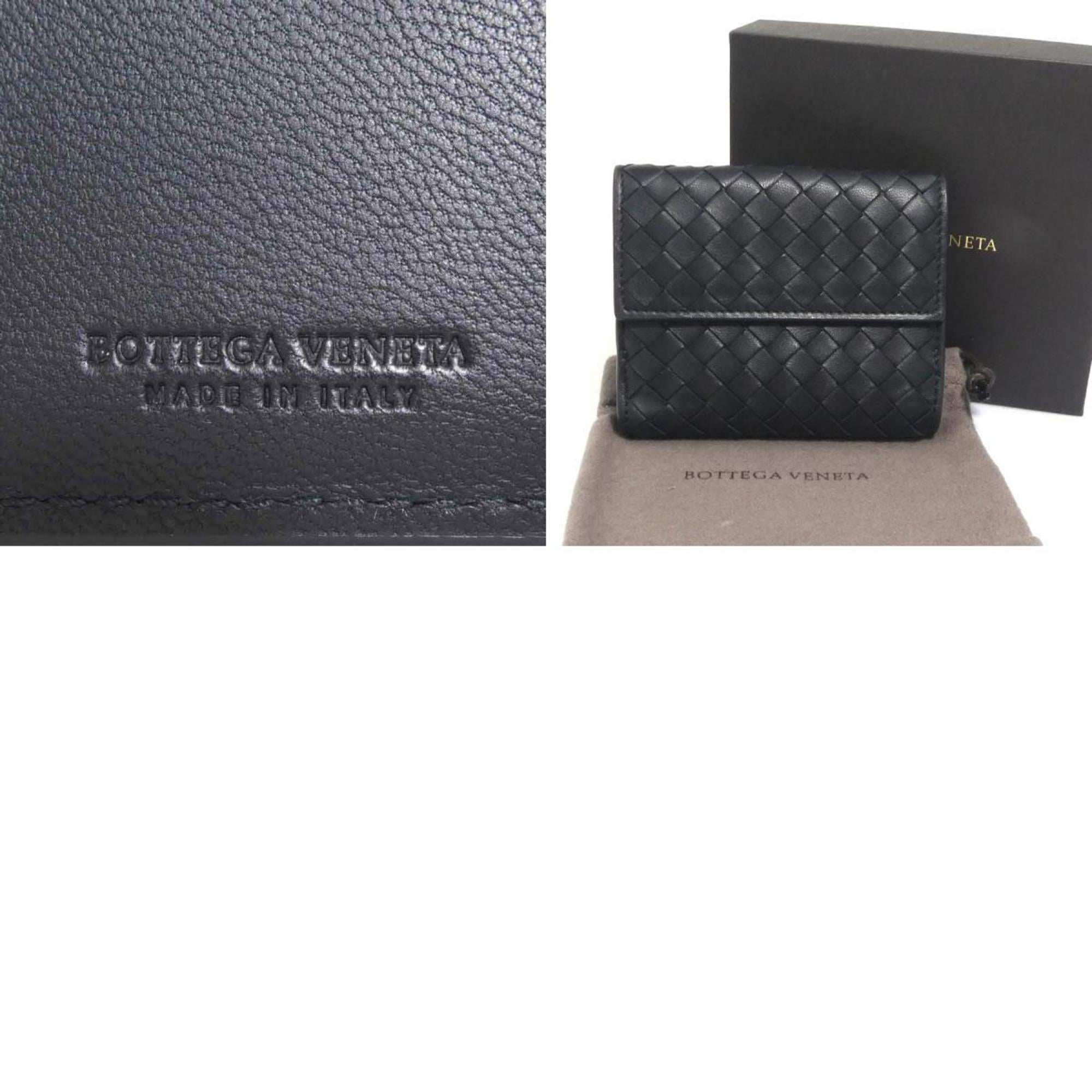 Bottega Veneta Black Intrecciato Wallet (Bi-Fold) (Pre-Owned)