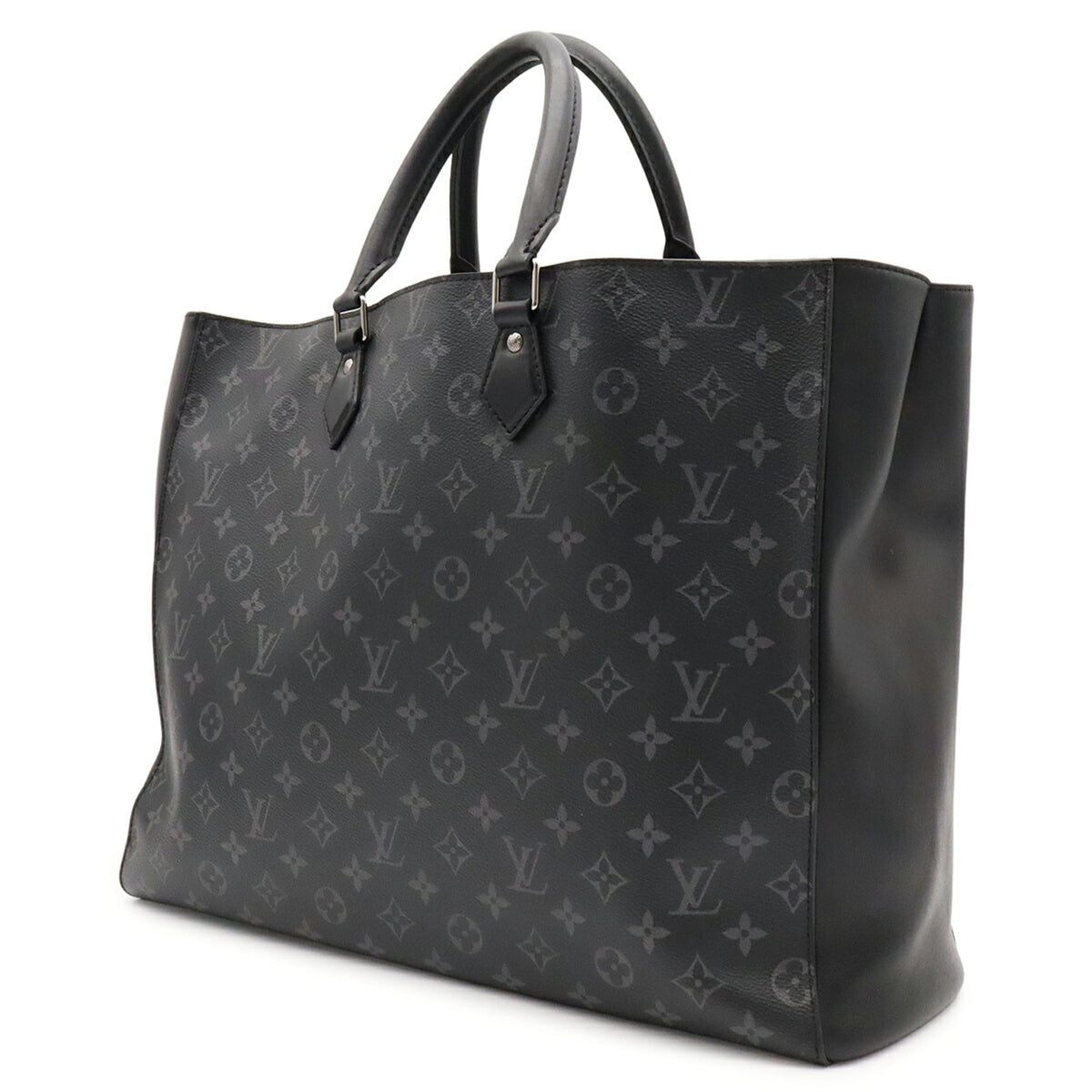 Louis Vuitton Black Gray Monogram Eclipse Monogram Eclipse Handbag Pouch Tote Bag (Pre-Owned)
