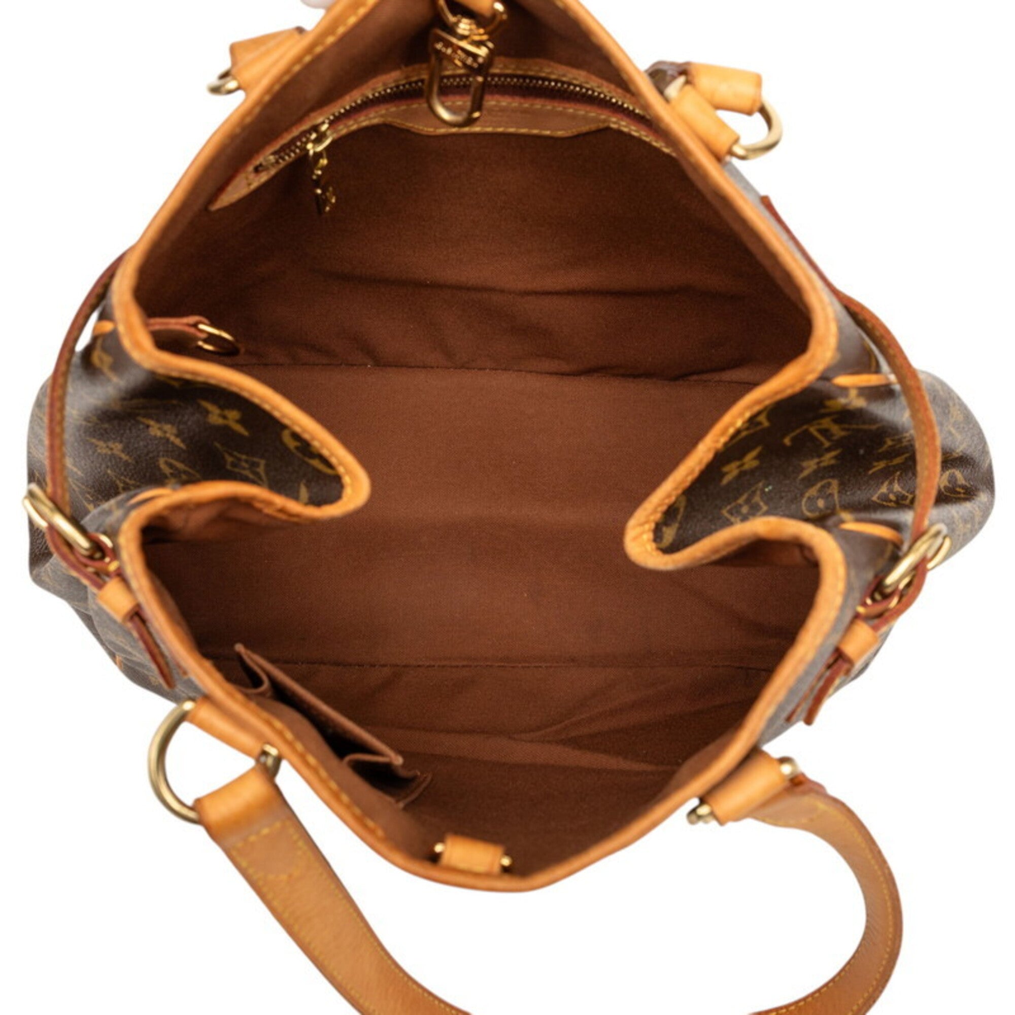 Louis Vuitton Brown Pvc Leather Shoulder Bag Tote Bag (Pre-Owned)