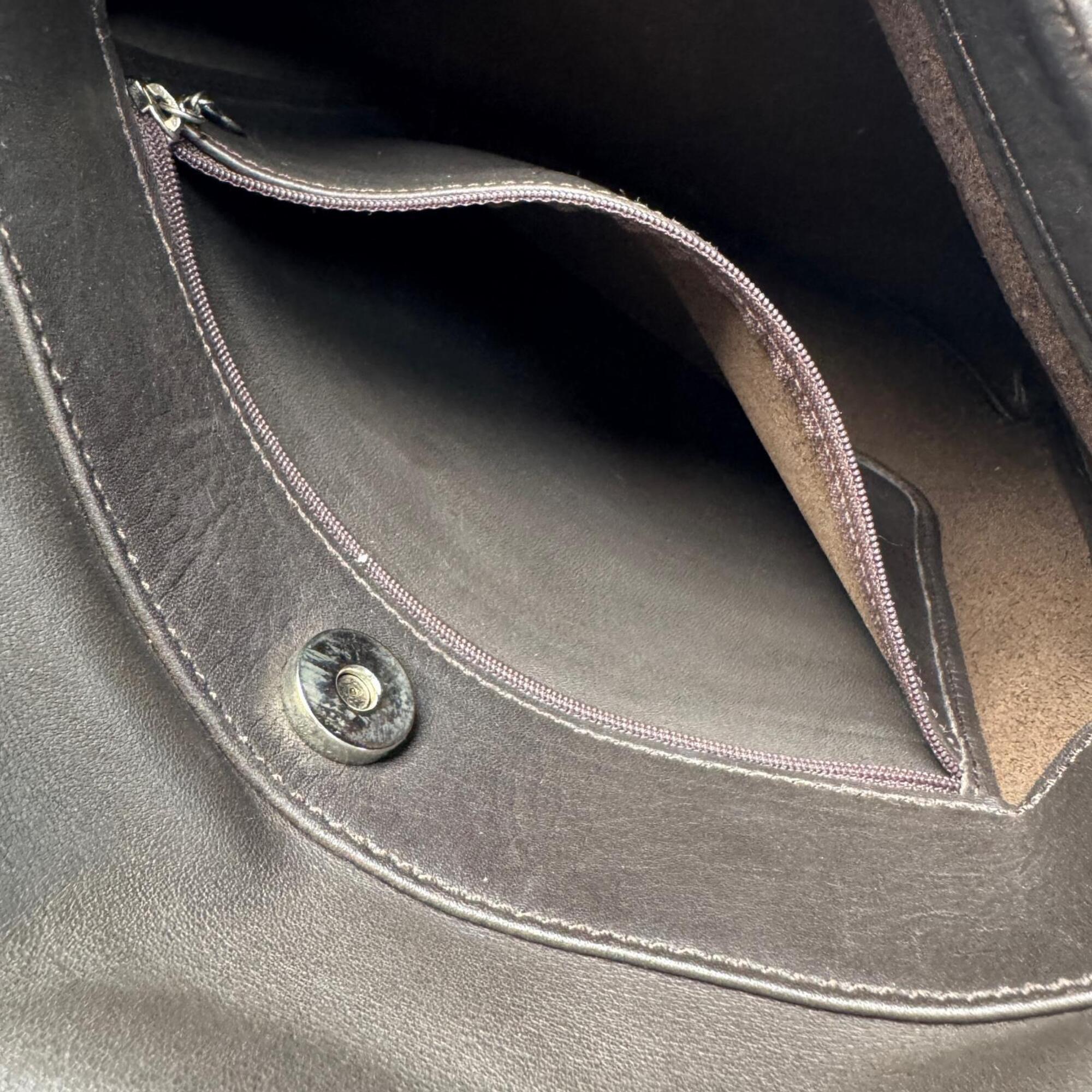 Coach Dark Brown Leather Shoulder Bag (Pre-Owned)