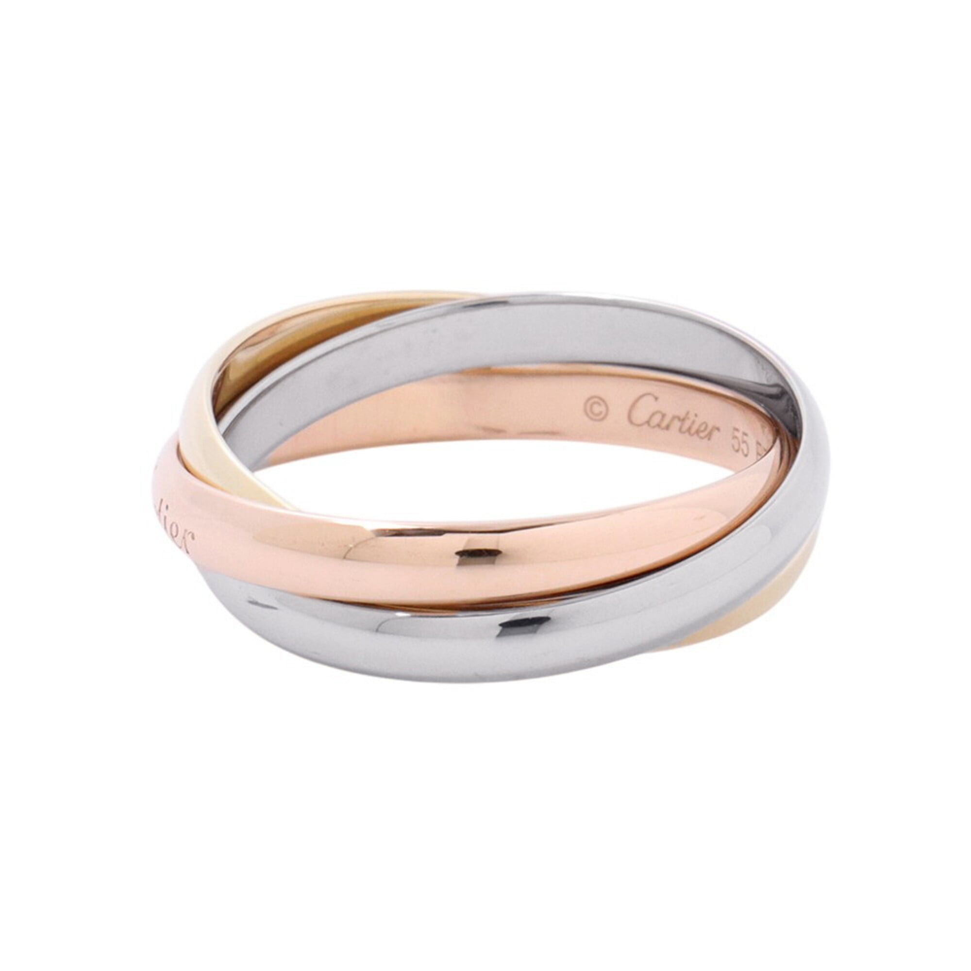 Cartier Gold Silver Pink Gold Yellow Gold (18K) Pink Gold (18K) White Gold (18K) Band Ring (Pre-Owned)
