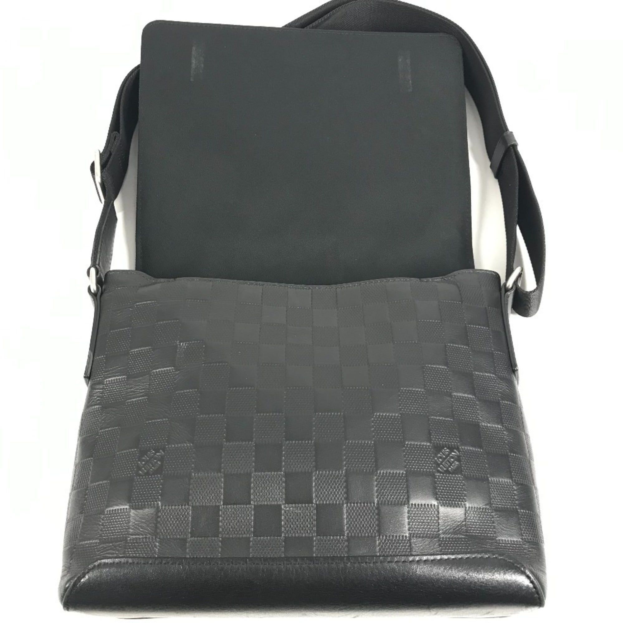 Louis Vuitton Black Onyx Damier Infini Leather Shoulder Bag (Pre-Owned)