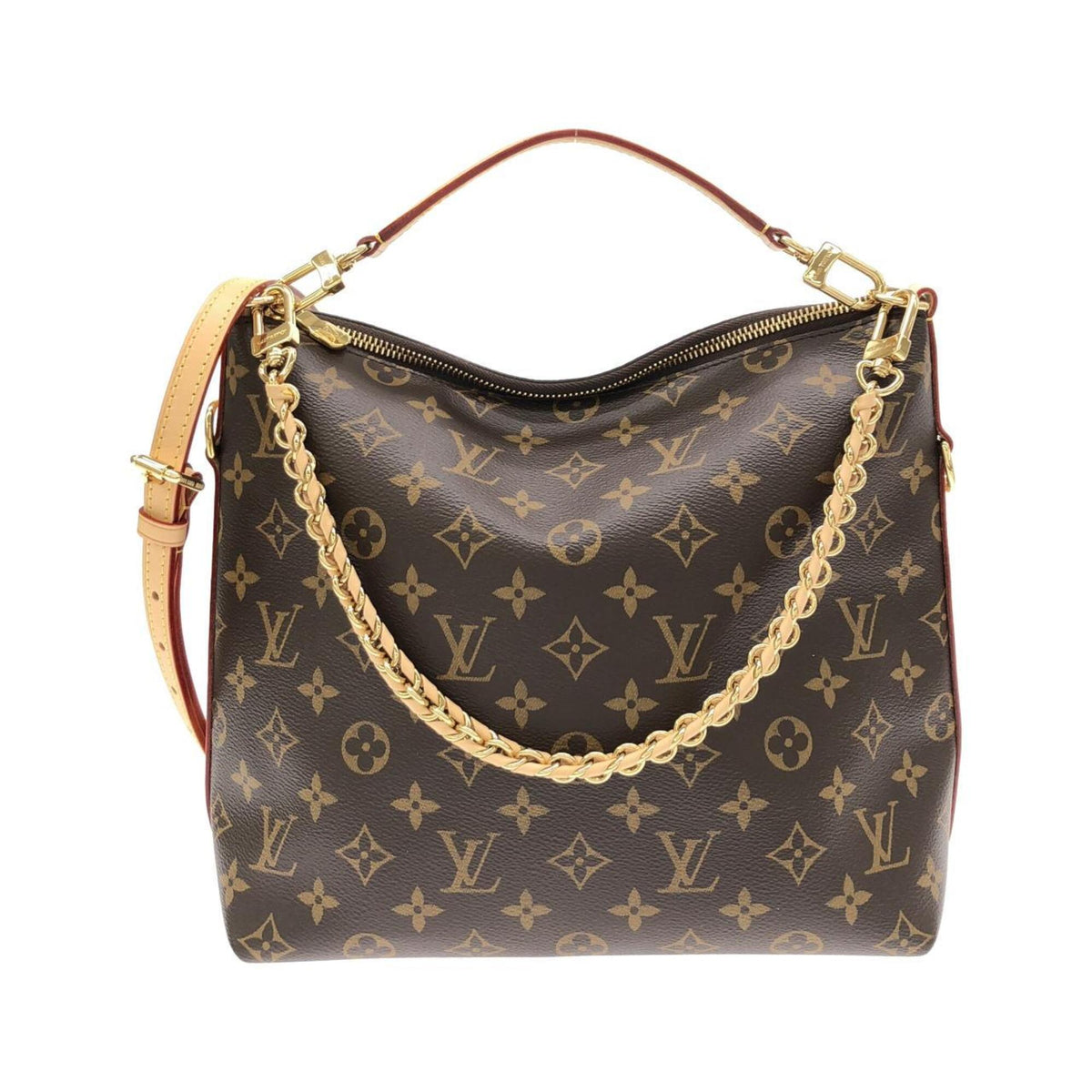 Louis Vuitton Marron Monogram Coated Canvas Shoulder Bag (Pre-Owned)